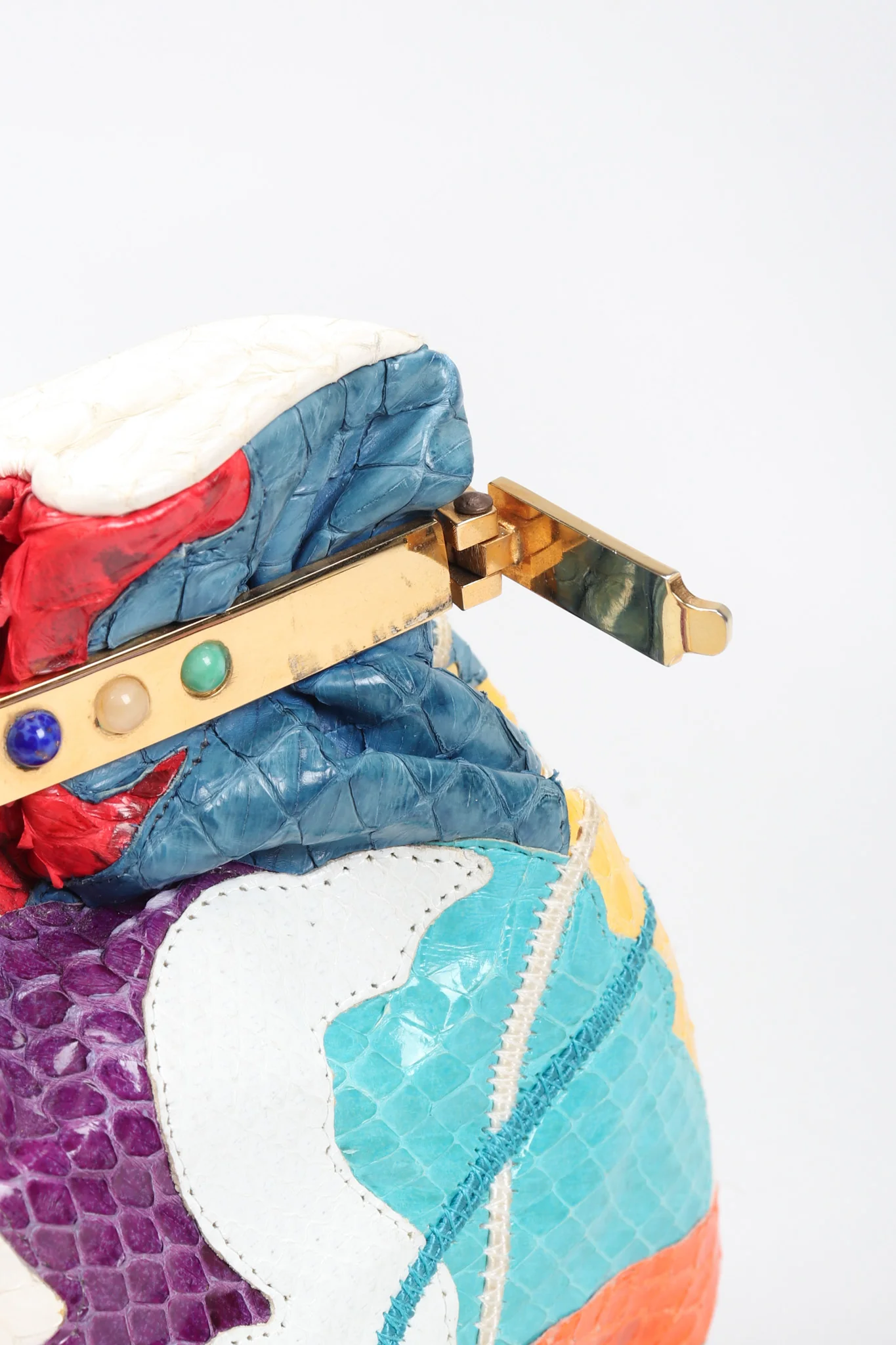 Rainbow Snake & Lizard Collage Bag - Image 16