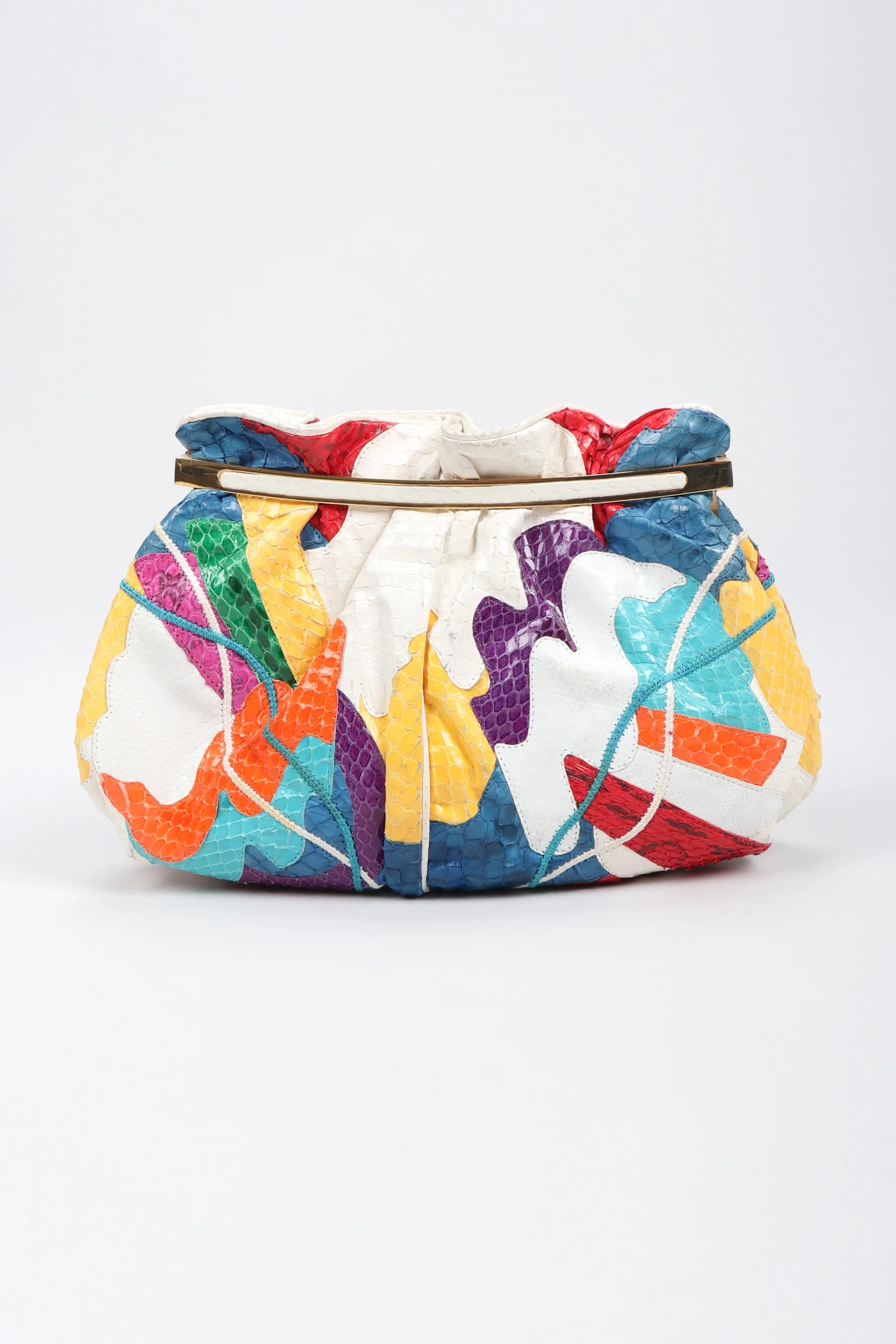 Rainbow Snake & Lizard Collage Bag - Image 6