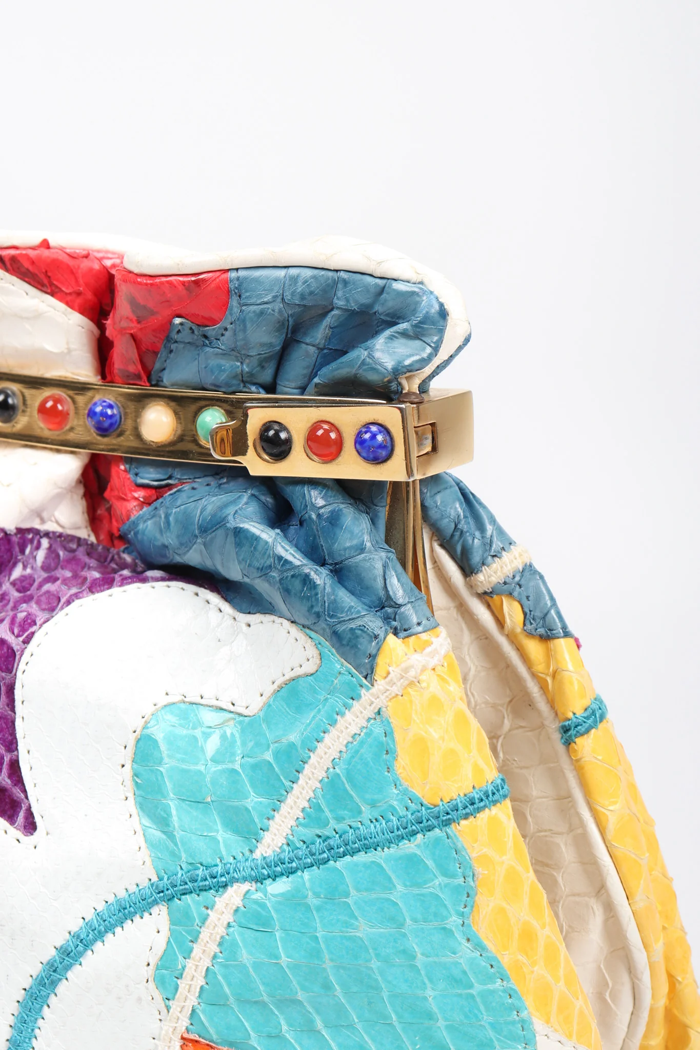 Rainbow Snake & Lizard Collage Bag - Image 8