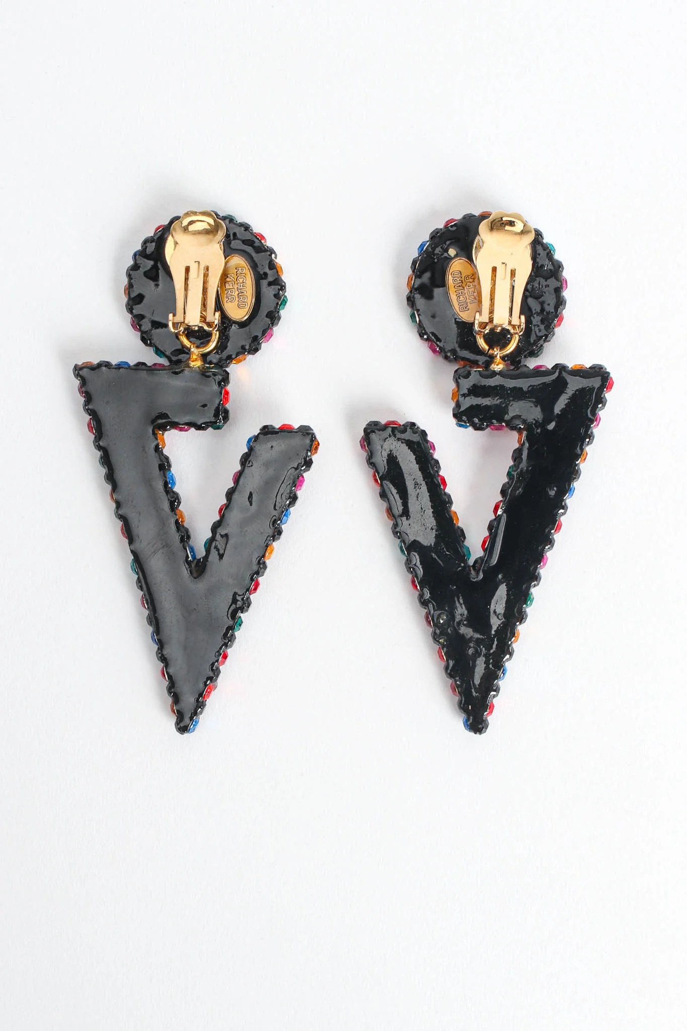 Rainbow Split Triangle Earrings - Image 4