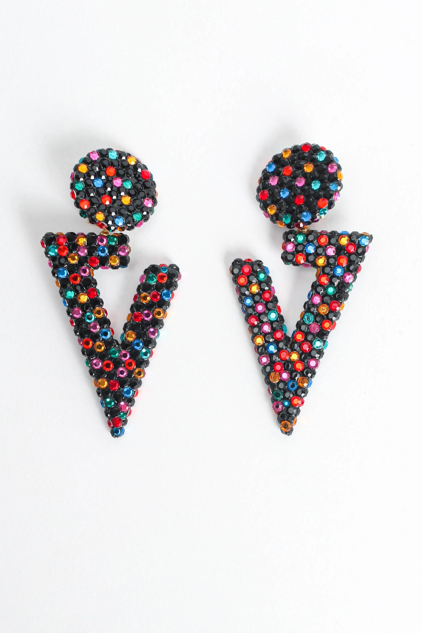 Rainbow Split Triangle Earrings - Image 5
