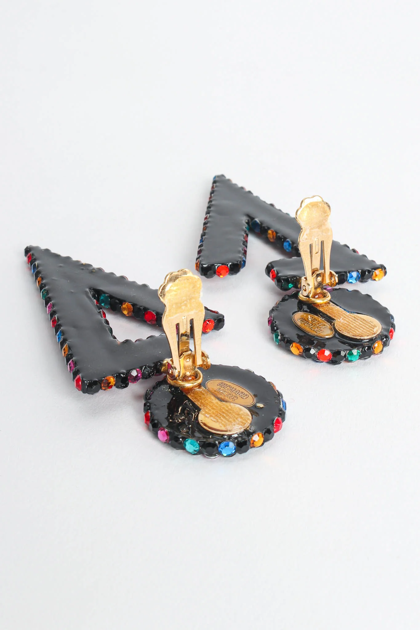 Rainbow Split Triangle Earrings - Image 8
