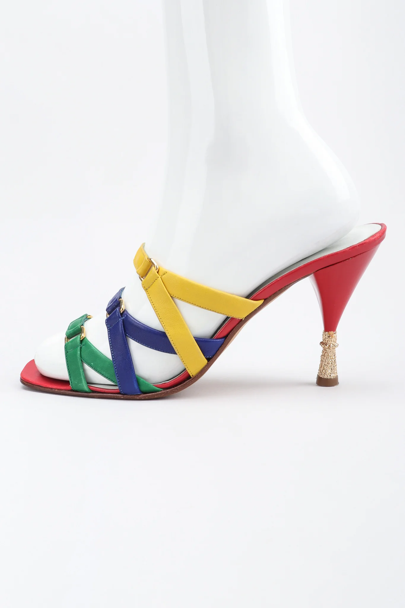 Rainbow Strappy Sandals - Image 4