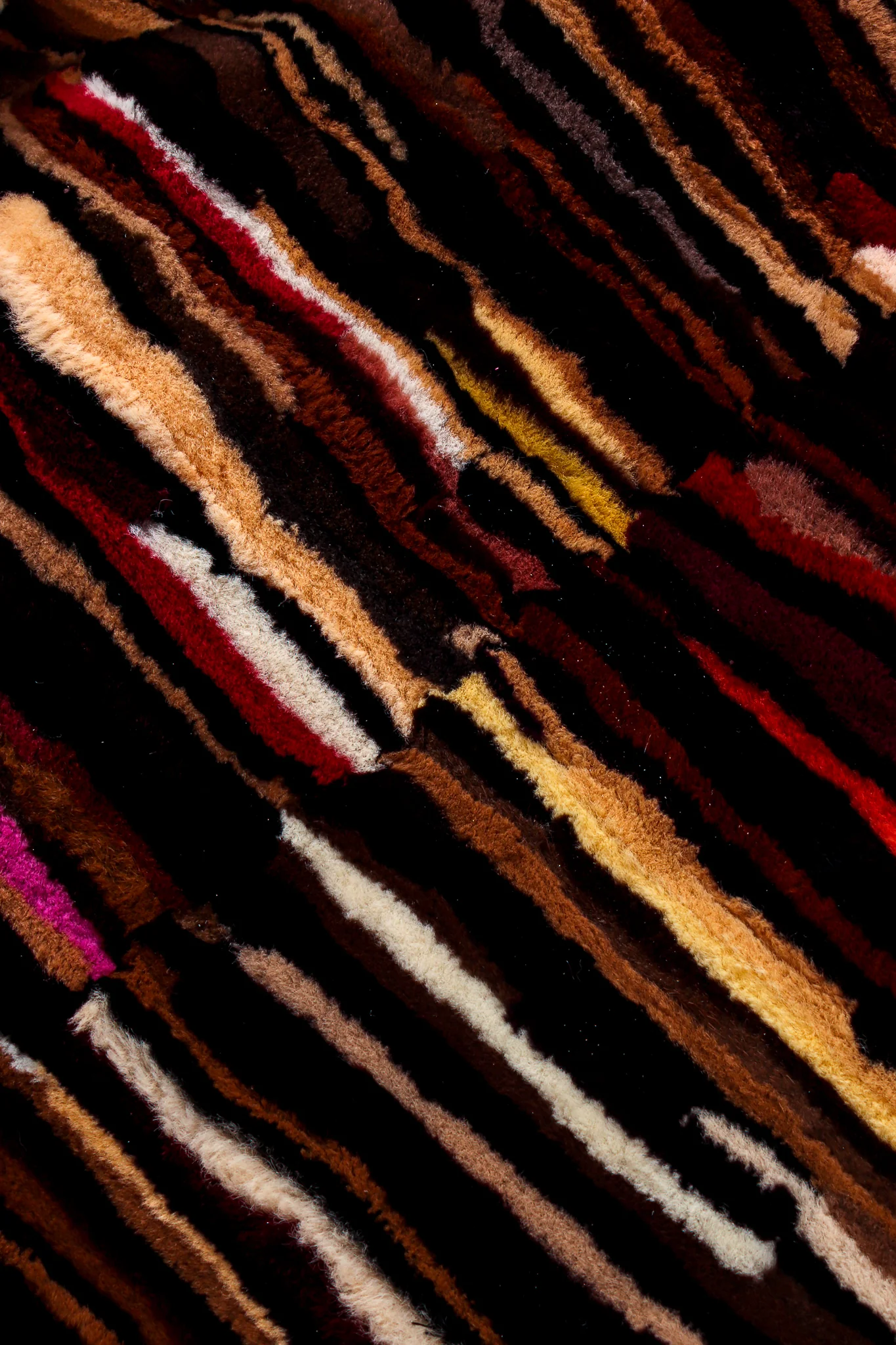 Zebrawood Stripe Fur Coat - Image 11