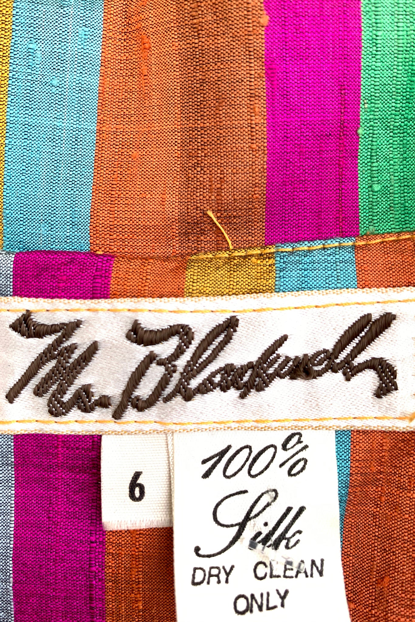 Rainbow Stripe Silk Jacket - Image 10