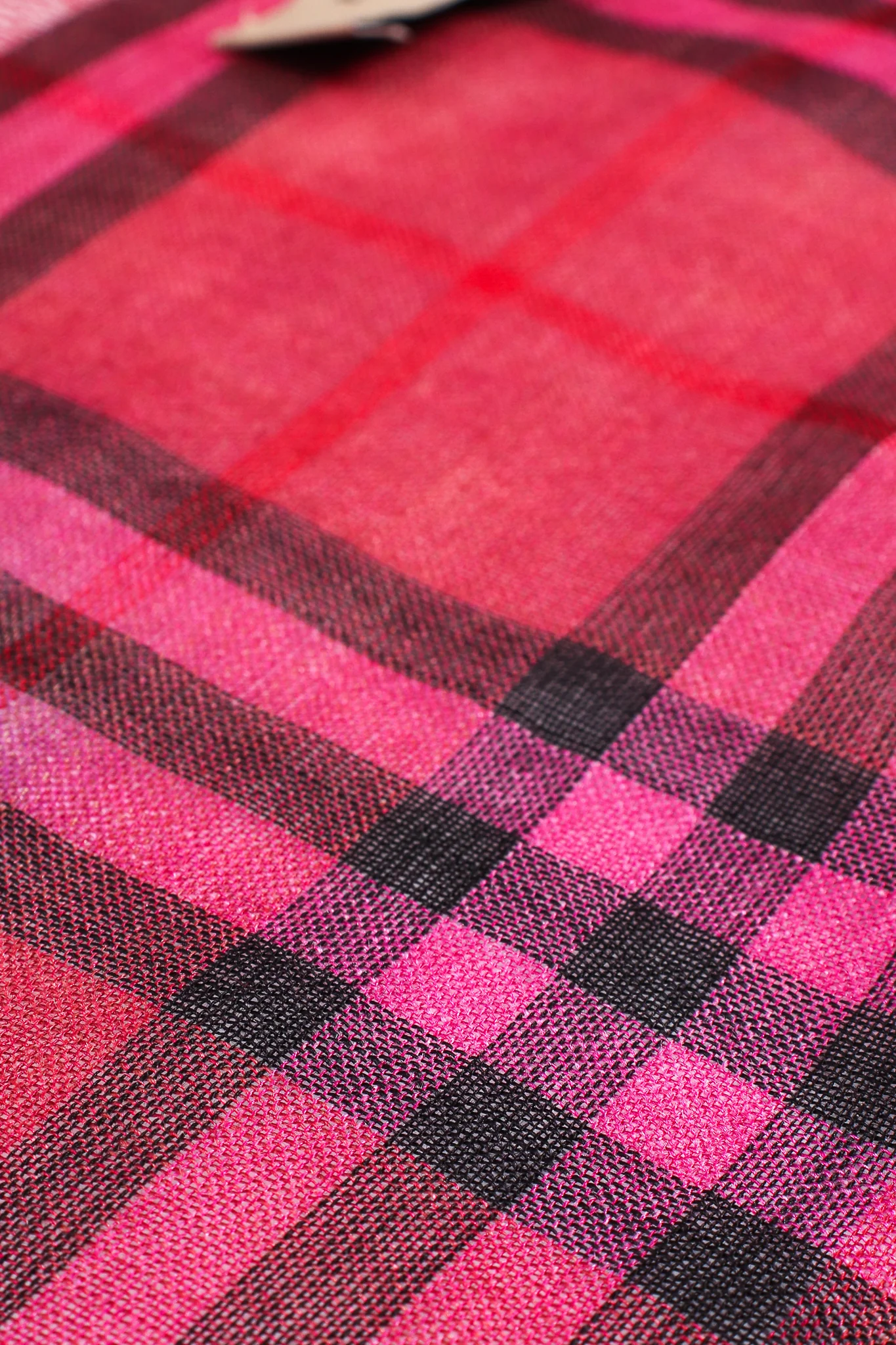 Rainbow Tie Dye Plaid Scarf - Image 14