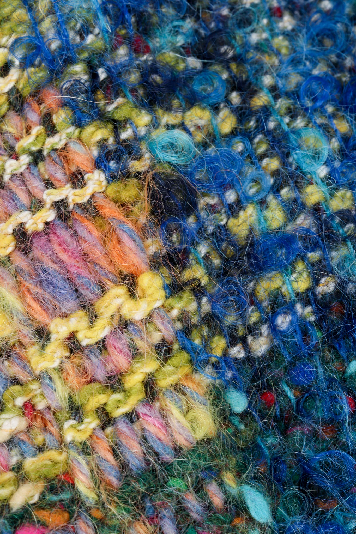 Rainbow Tweed Blanket Jacket - Image 13