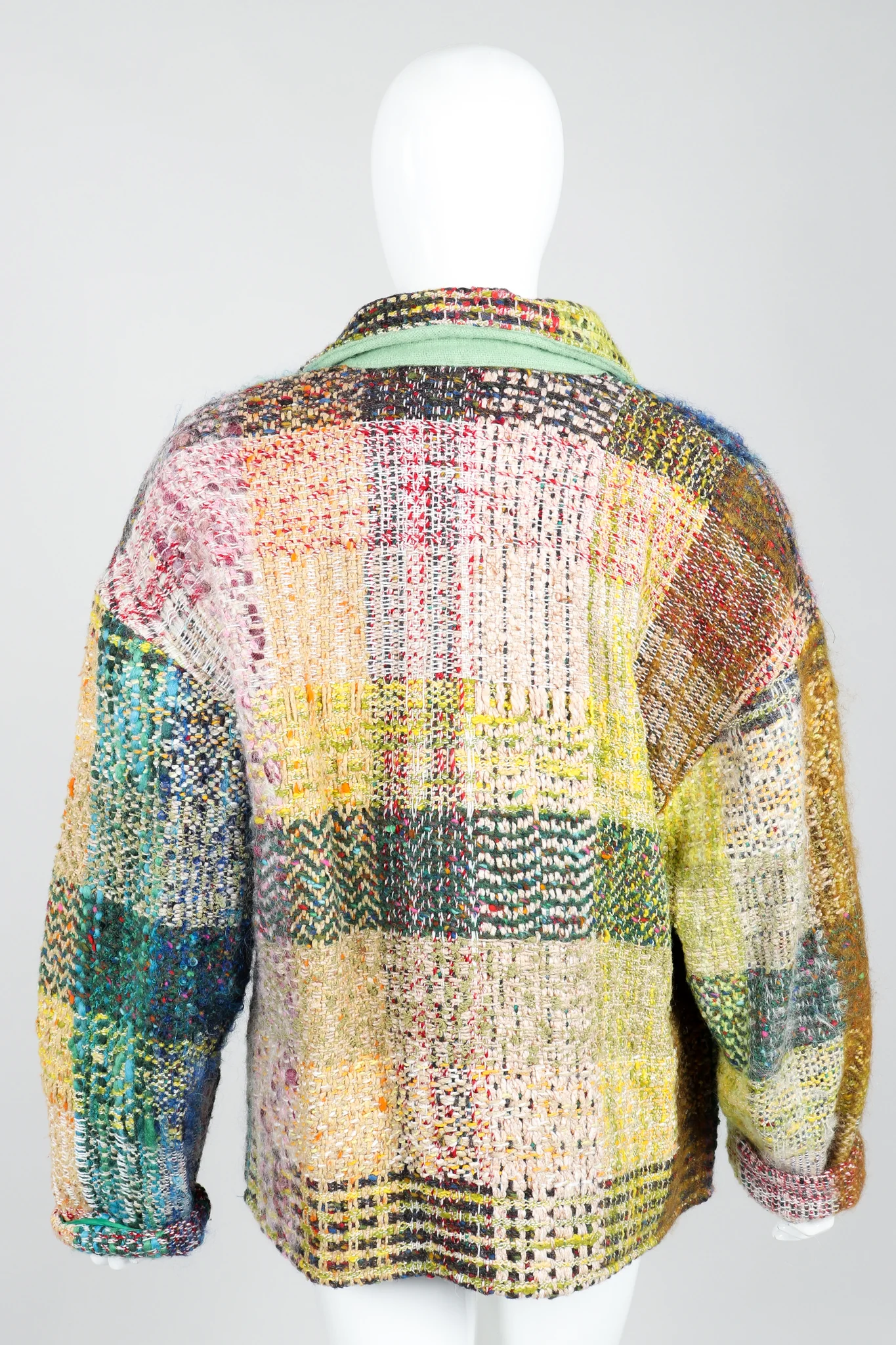 Rainbow Tweed Blanket Jacket - Image 8