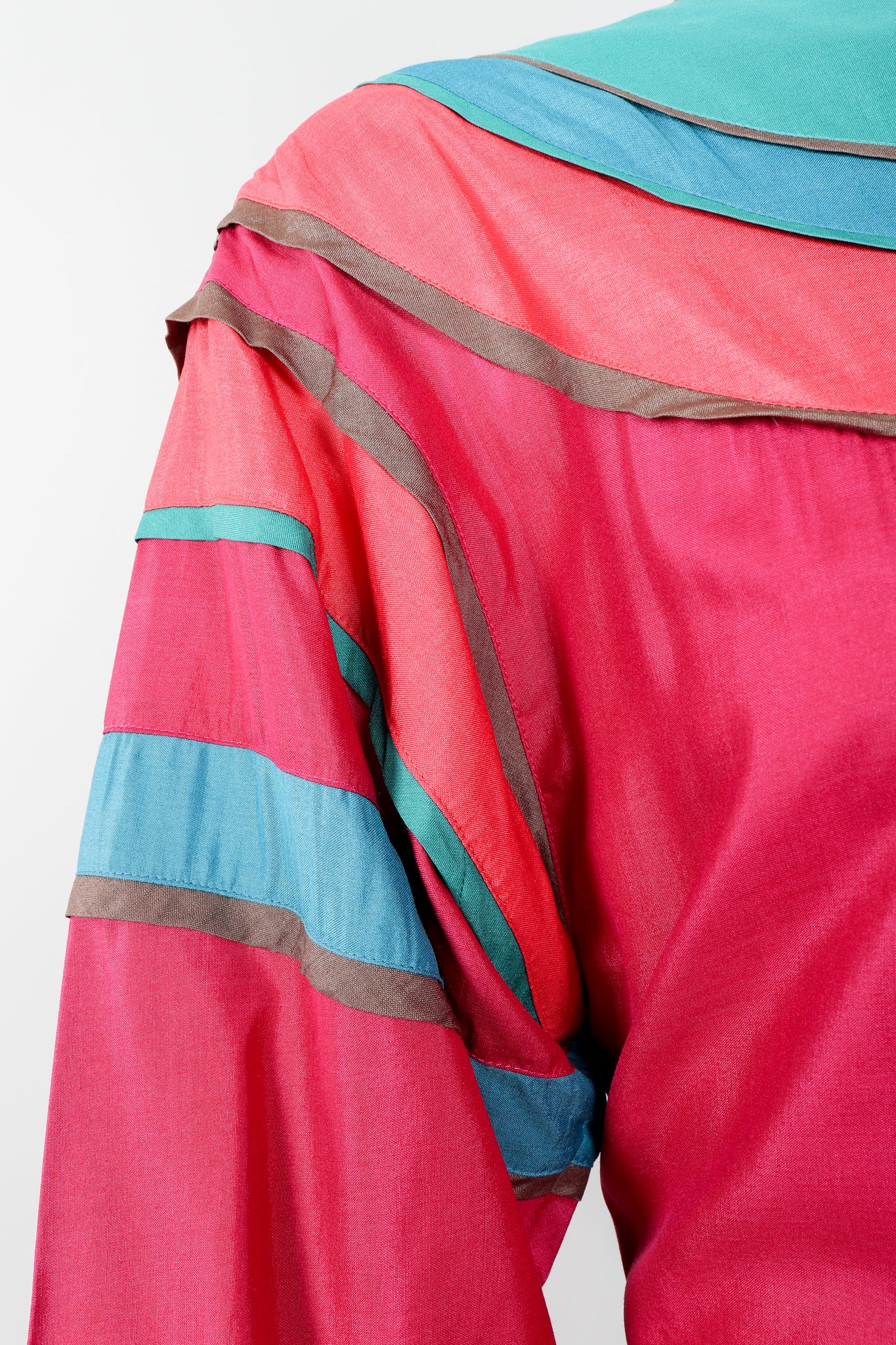 Rainbow Yoke Peasant Dress - Image 5