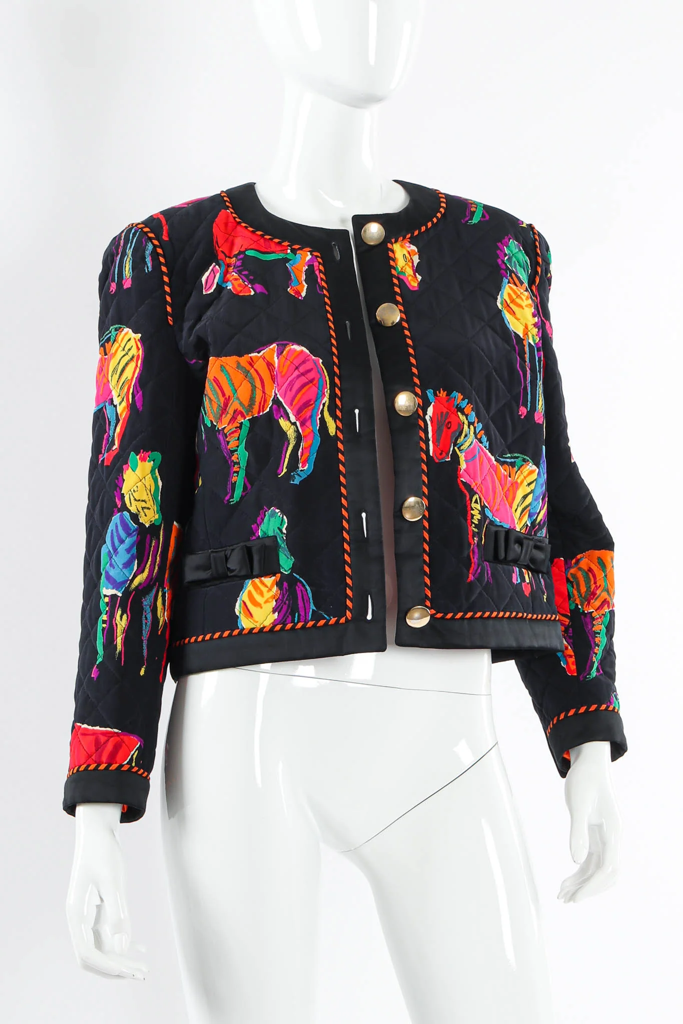 Rainbow Zebra Silk Jacket - Image 3