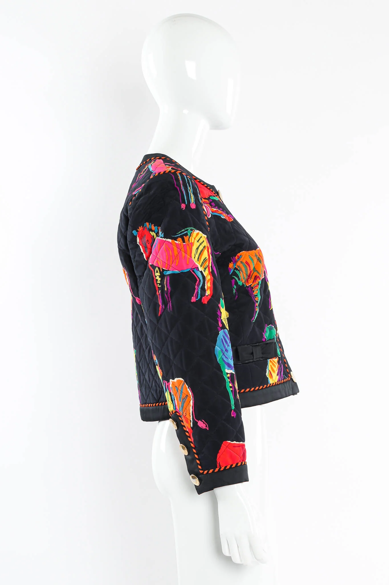 Rainbow Zebra Silk Jacket - Image 5