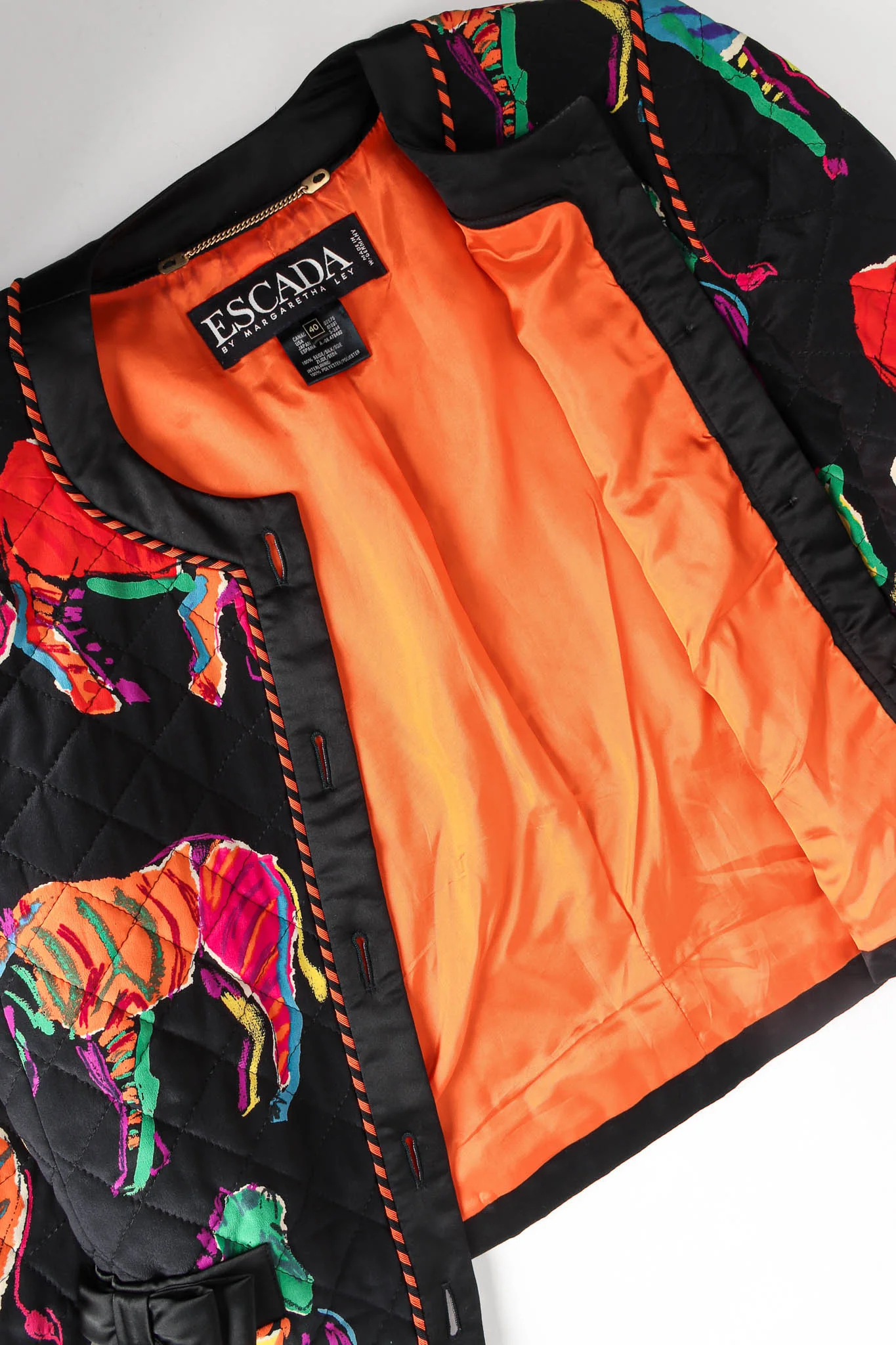 Rainbow Zebra Silk Jacket - Image 6