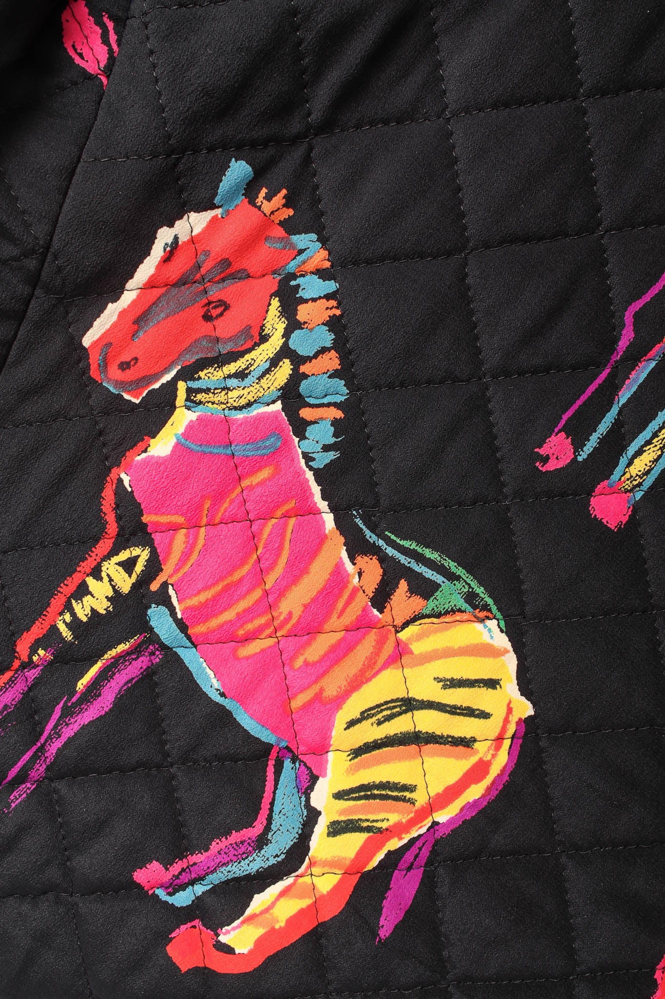 Rainbow Zebra Silk Jacket - Image 7