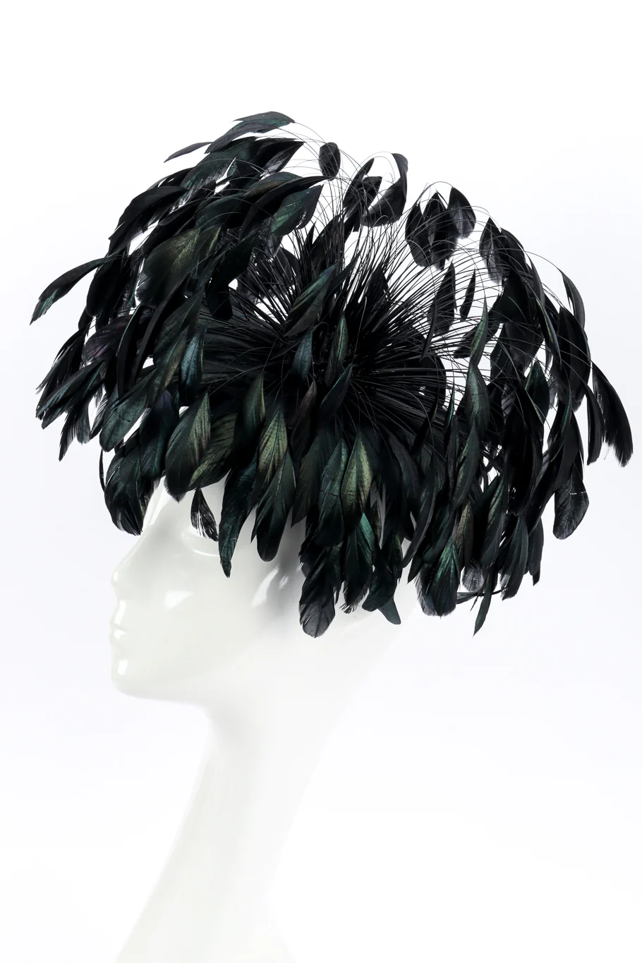 Raven Feather Fascinator Hat - Image 2