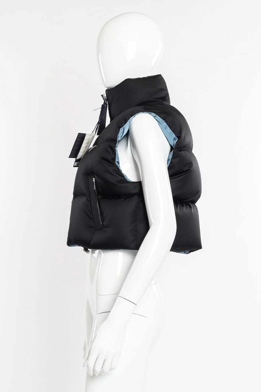 Re-Nylon Cropped Puffer Vest - Image 2