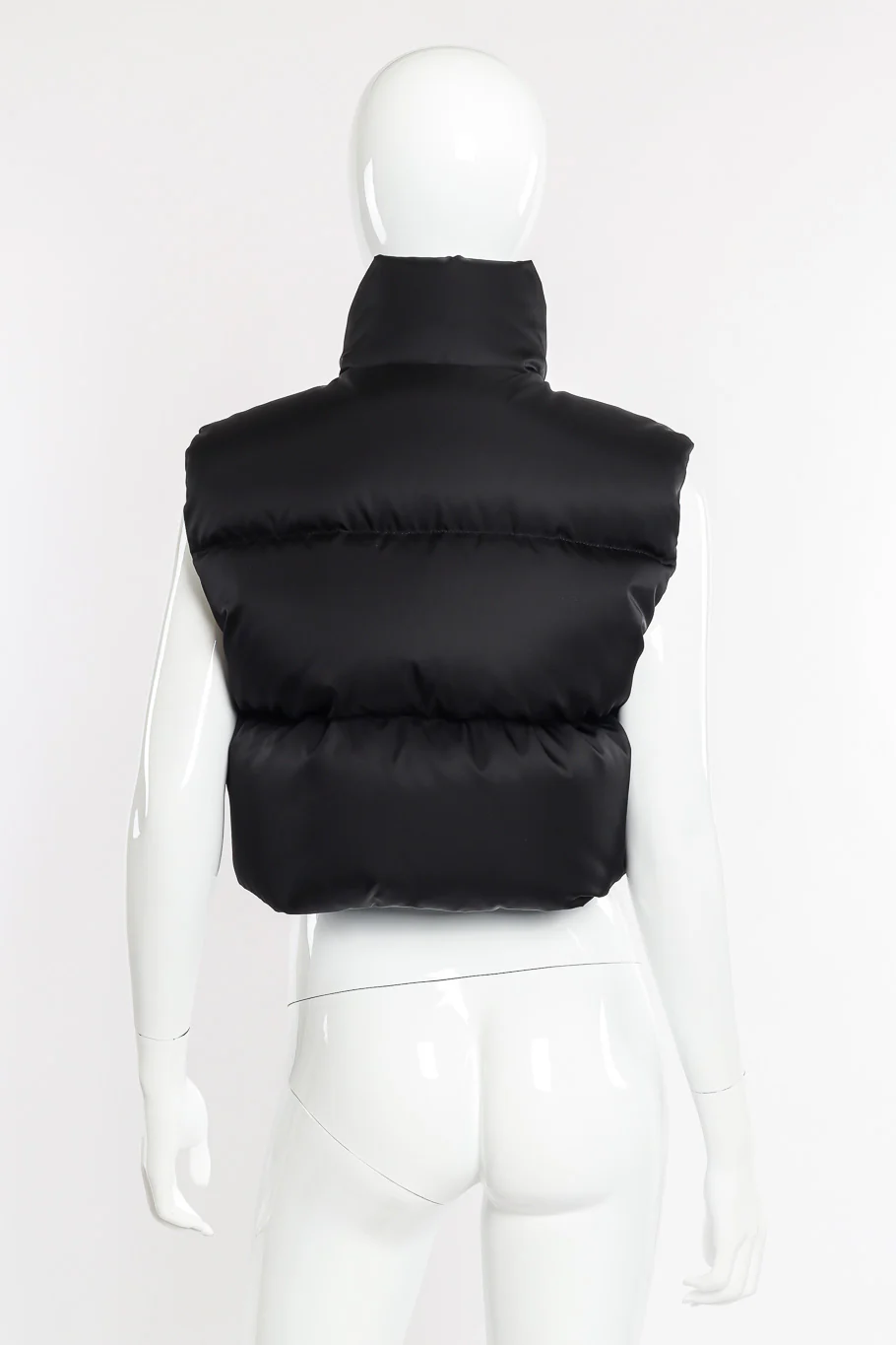 Re-Nylon Cropped Puffer Vest - Image 3