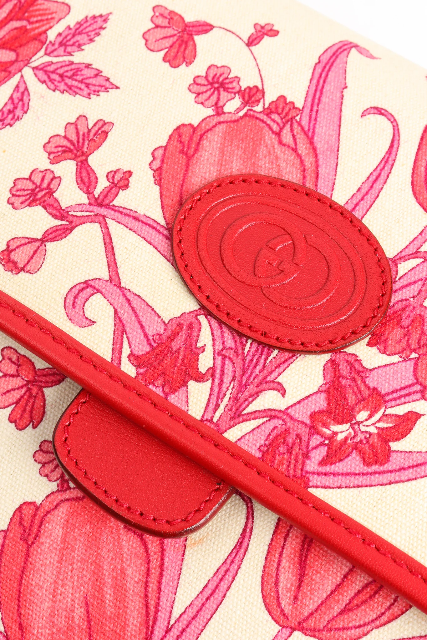 Red Flora Convertible Clutch - Image 12