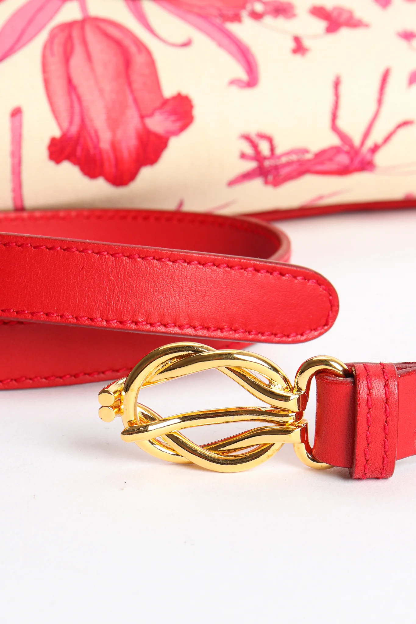 Red Flora Convertible Clutch - Image 16