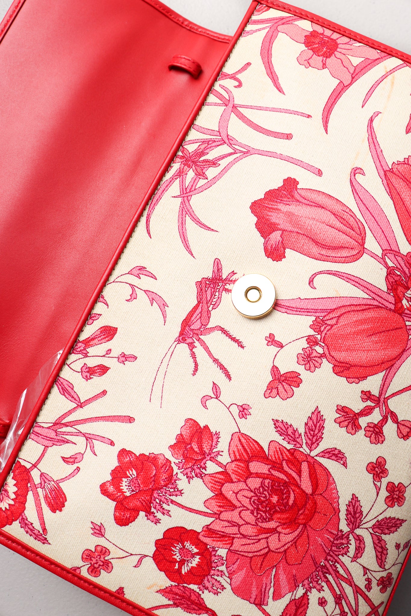 Red Flora Convertible Clutch - Image 19