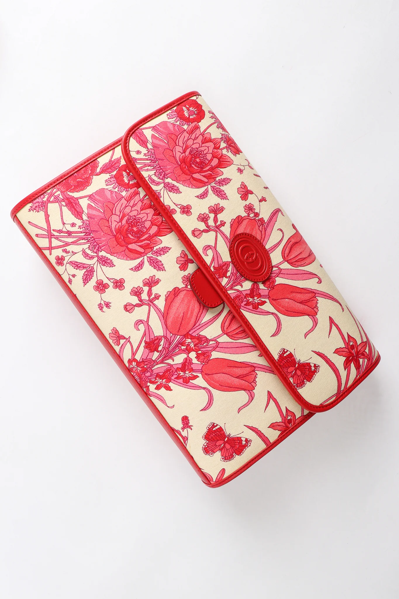Red Flora Convertible Clutch - Image 2