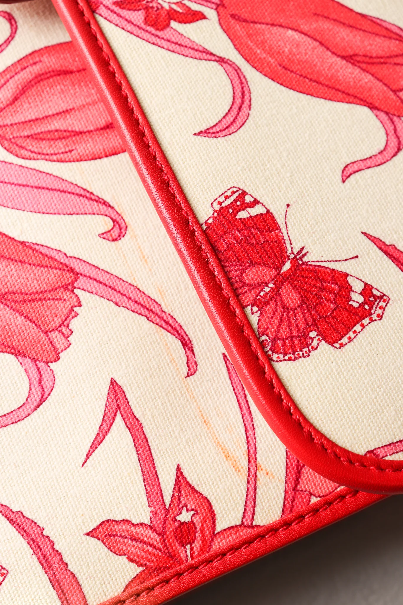 Red Flora Convertible Clutch - Image 21