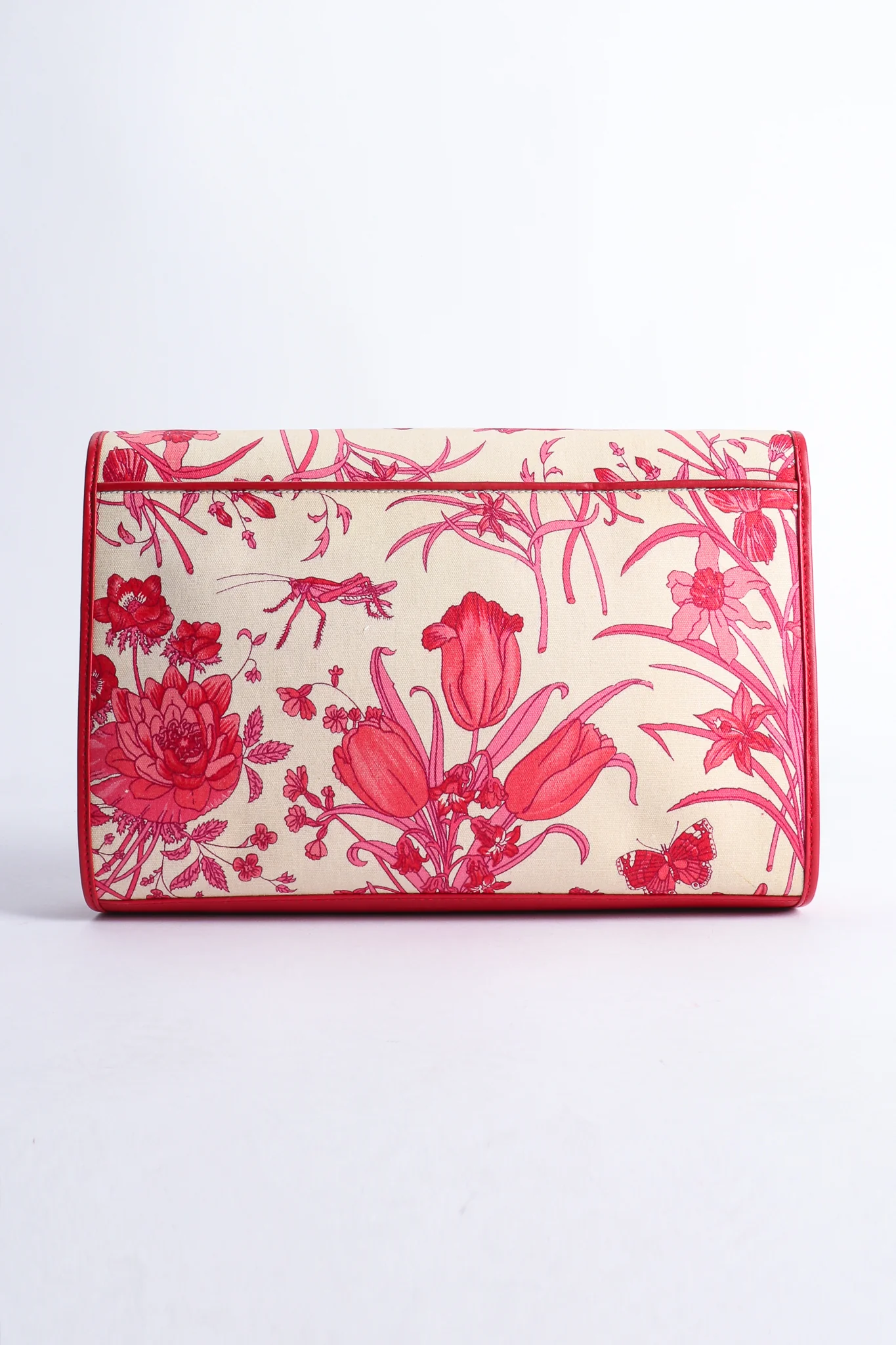 Red Flora Convertible Clutch - Image 5