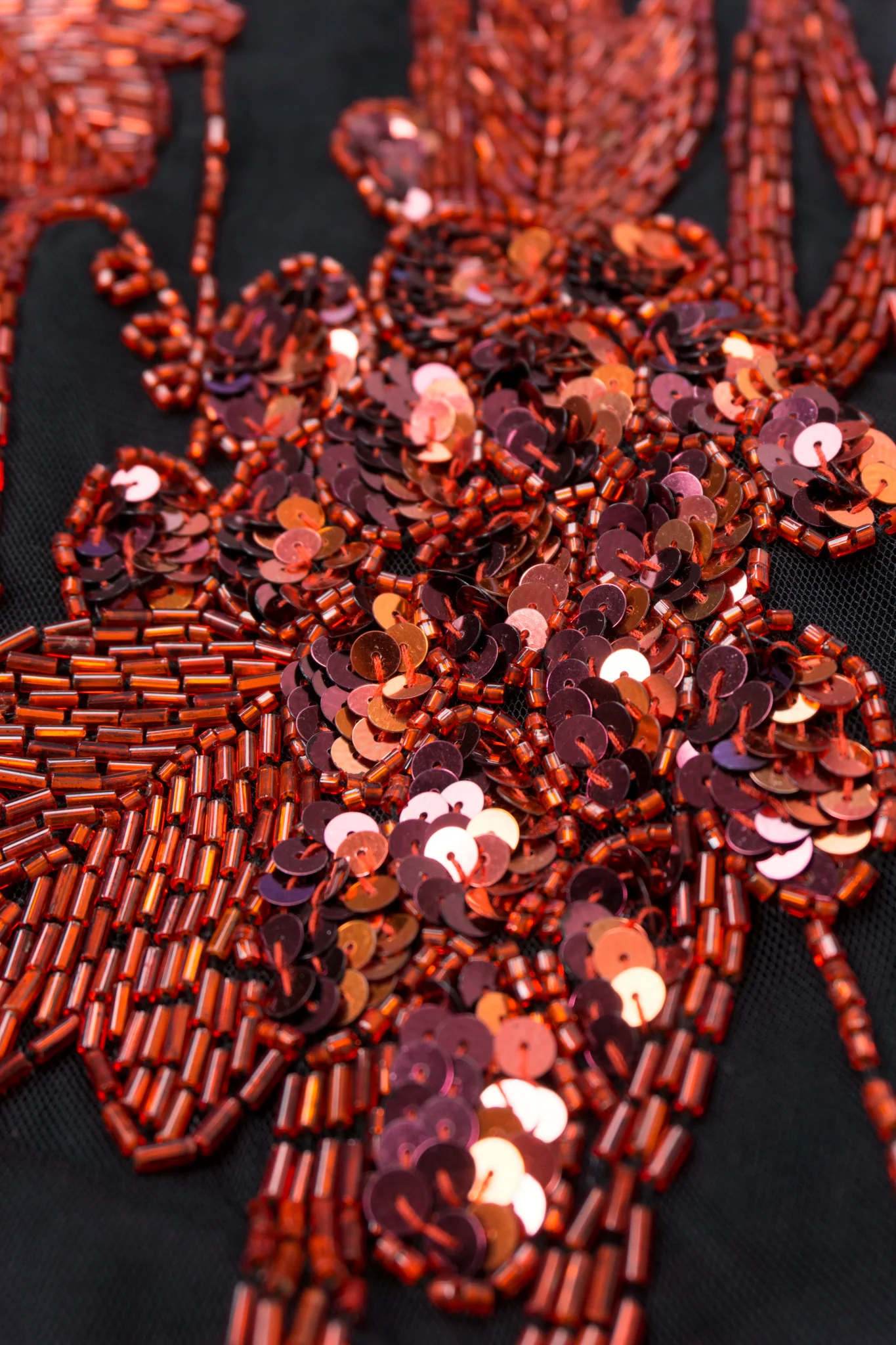 Red Grapes Beaded Gown - Image 15