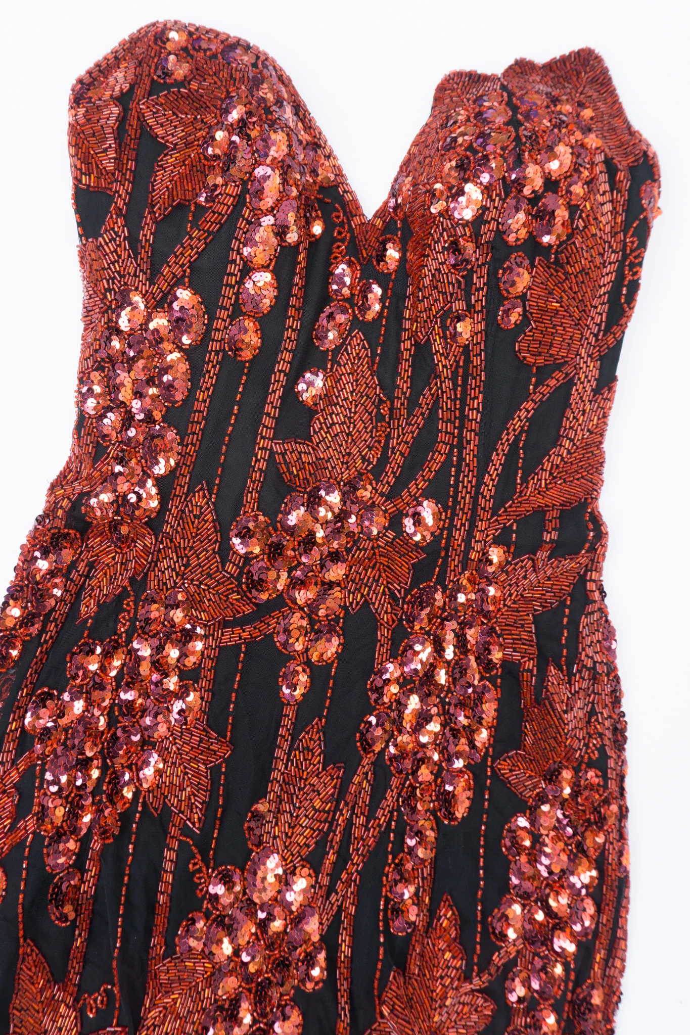 Red Grapes Beaded Gown - Image 17