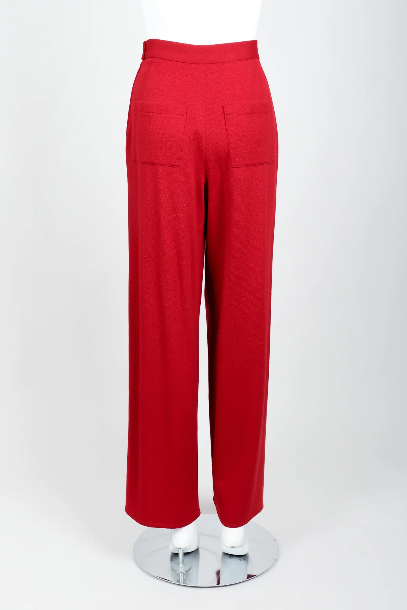 Red Knit Cape Coat & Pant Set - Image 16