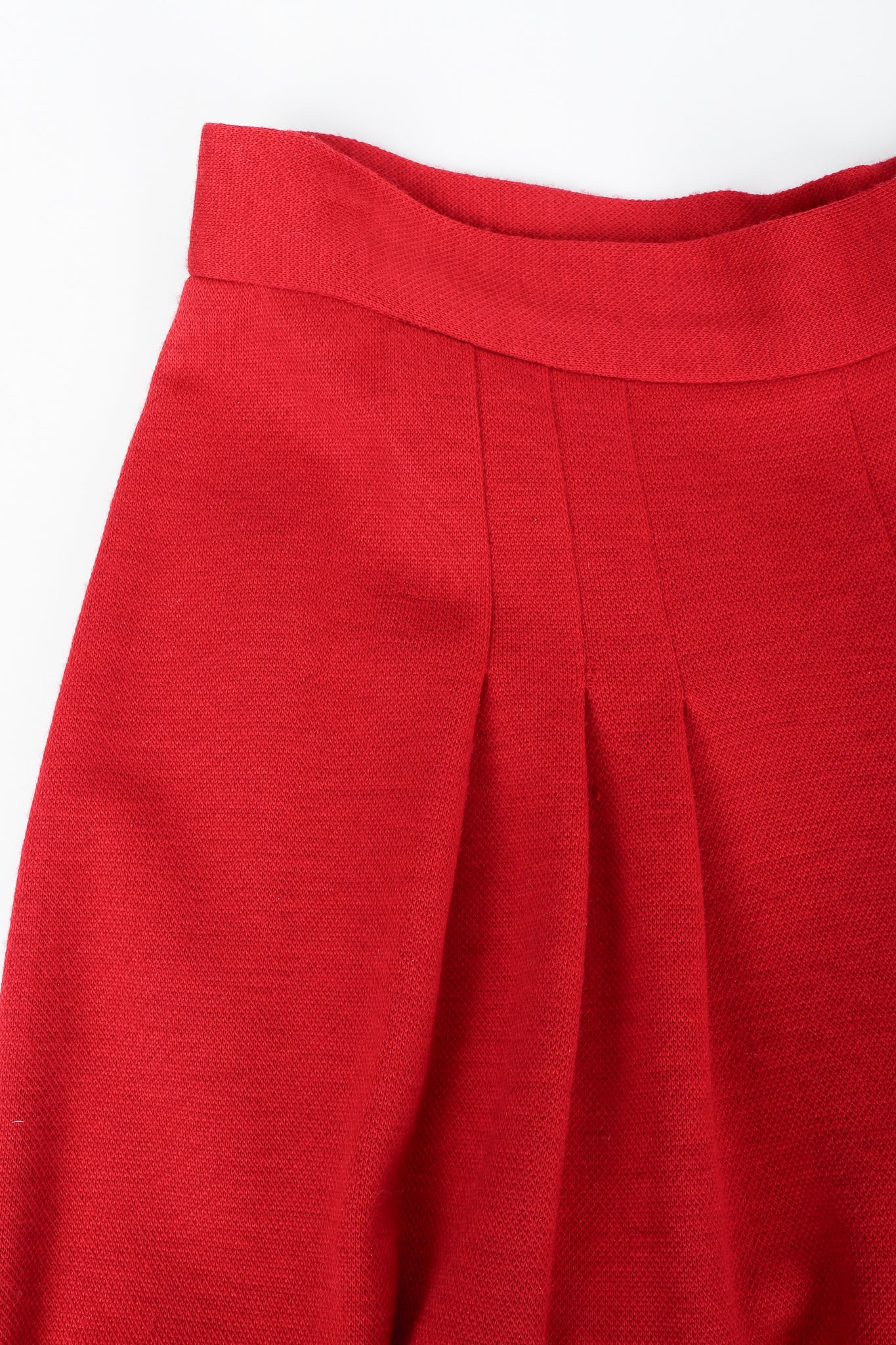 Red Knit Cape Coat & Pant Set - Image 19