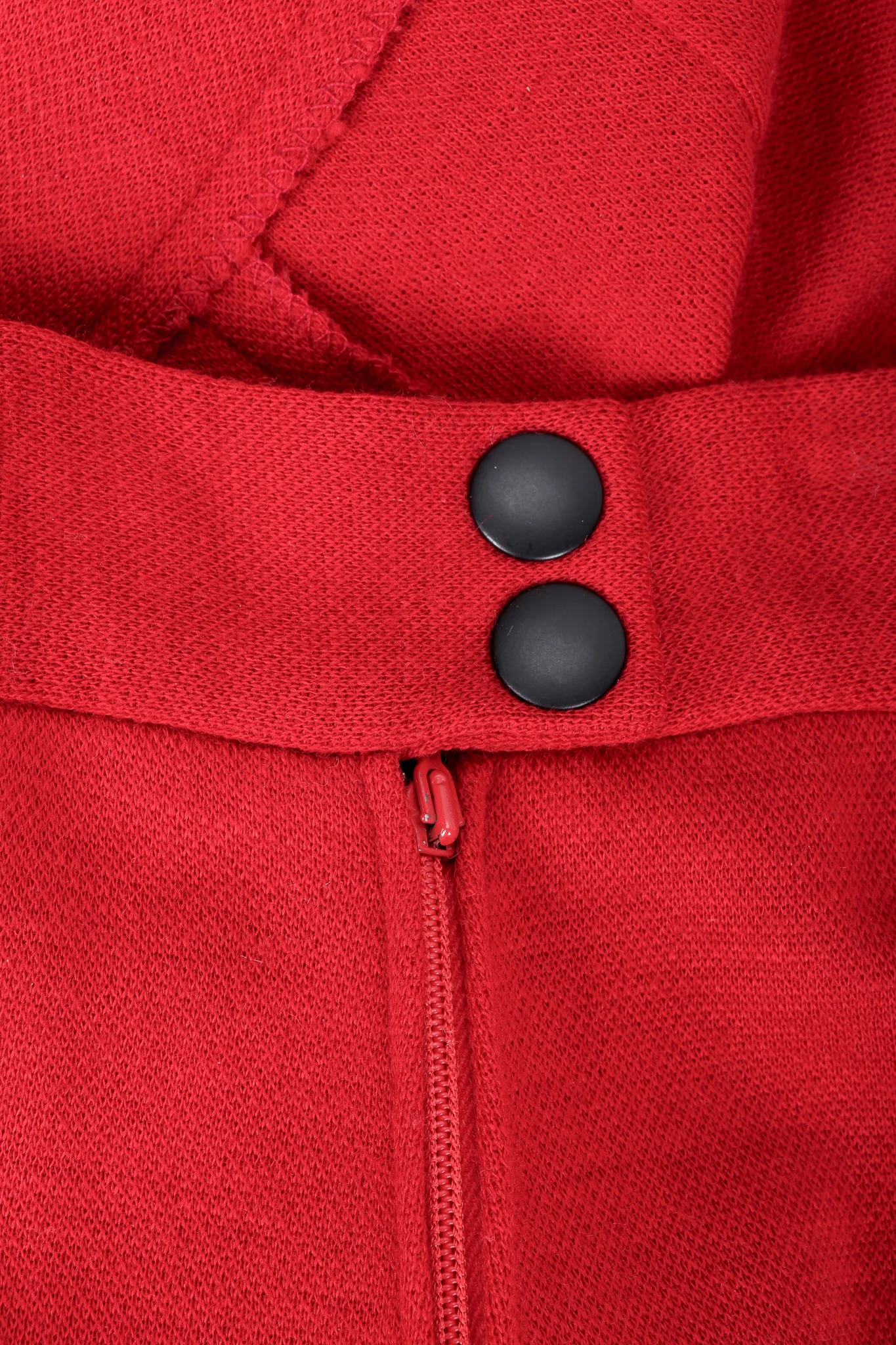 Red Knit Cape Coat & Pant Set - Image 20