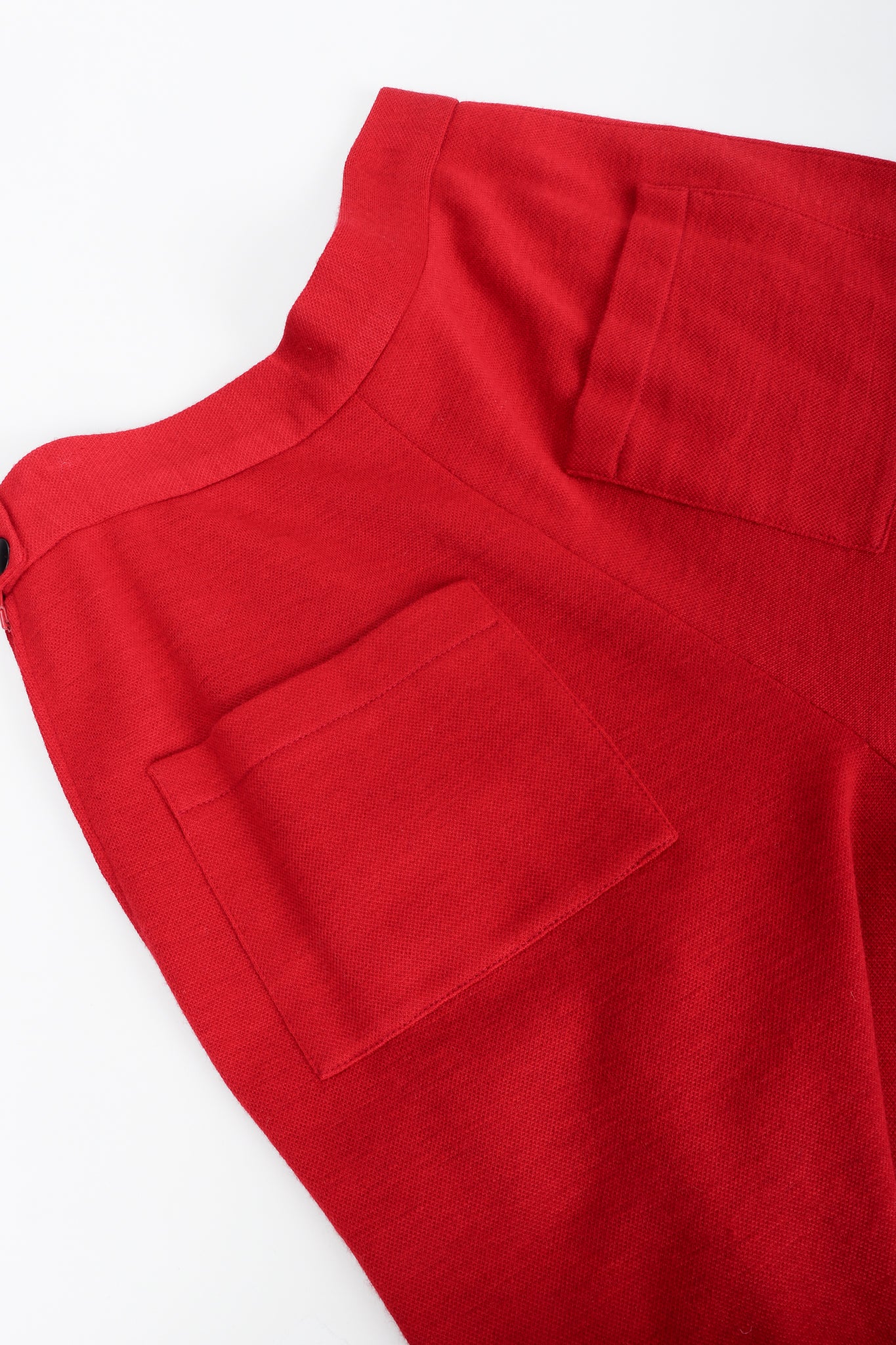 Red Knit Cape Coat & Pant Set - Image 21