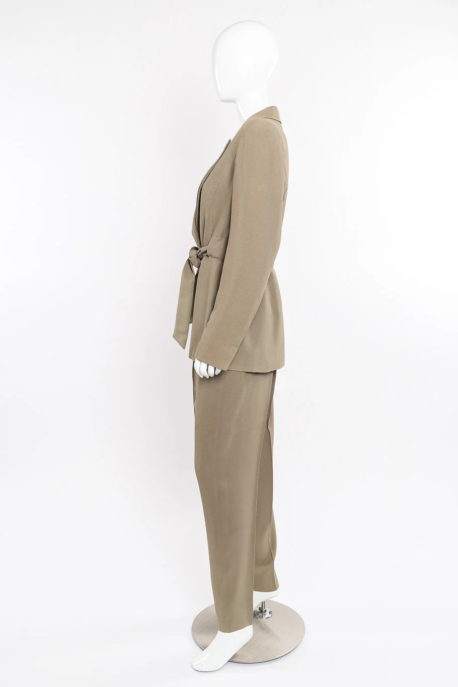 Relaxed Tie-Front Jacket & Pant Suit - Image 3