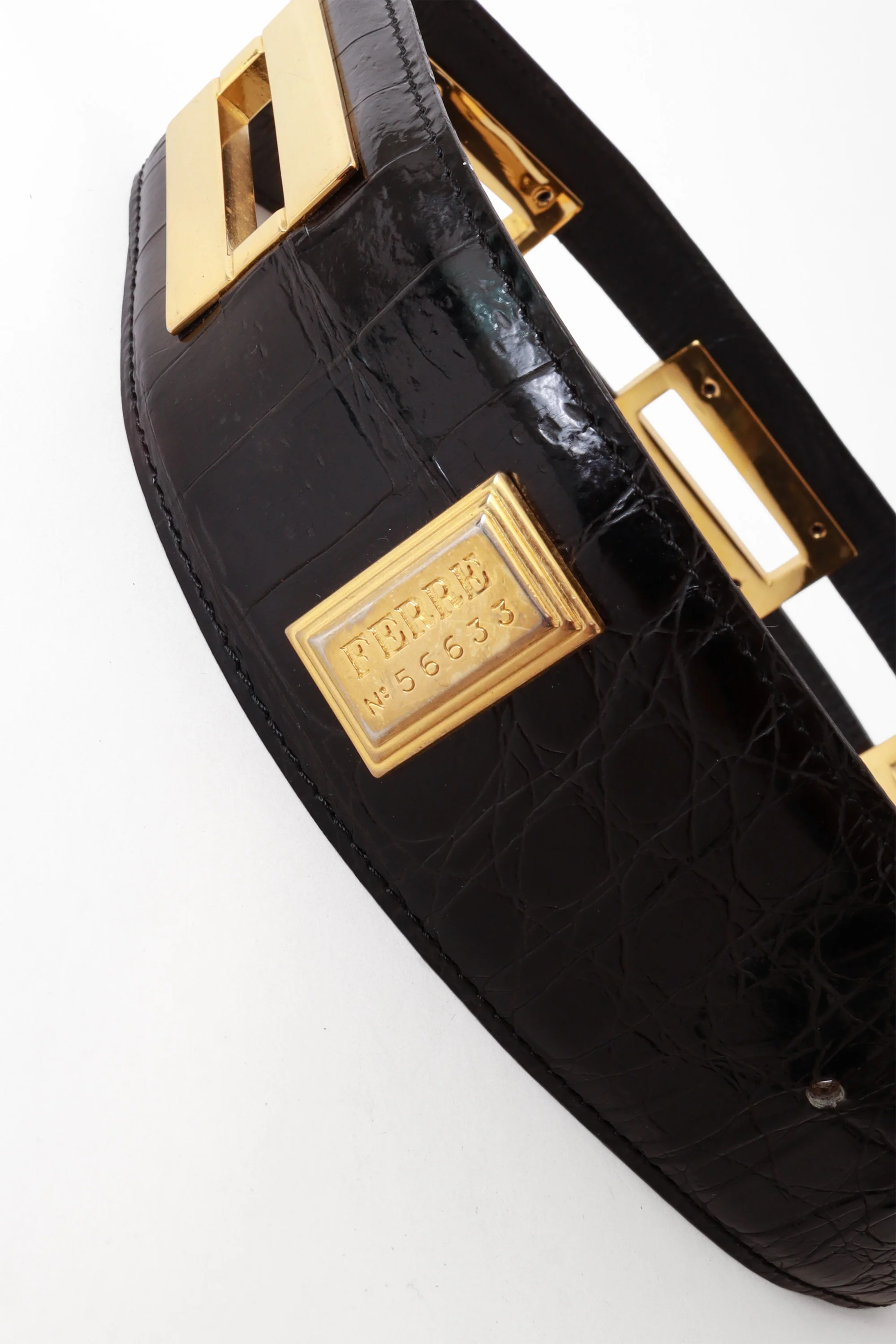 Reptile Gold Cutout Belt - Image 4