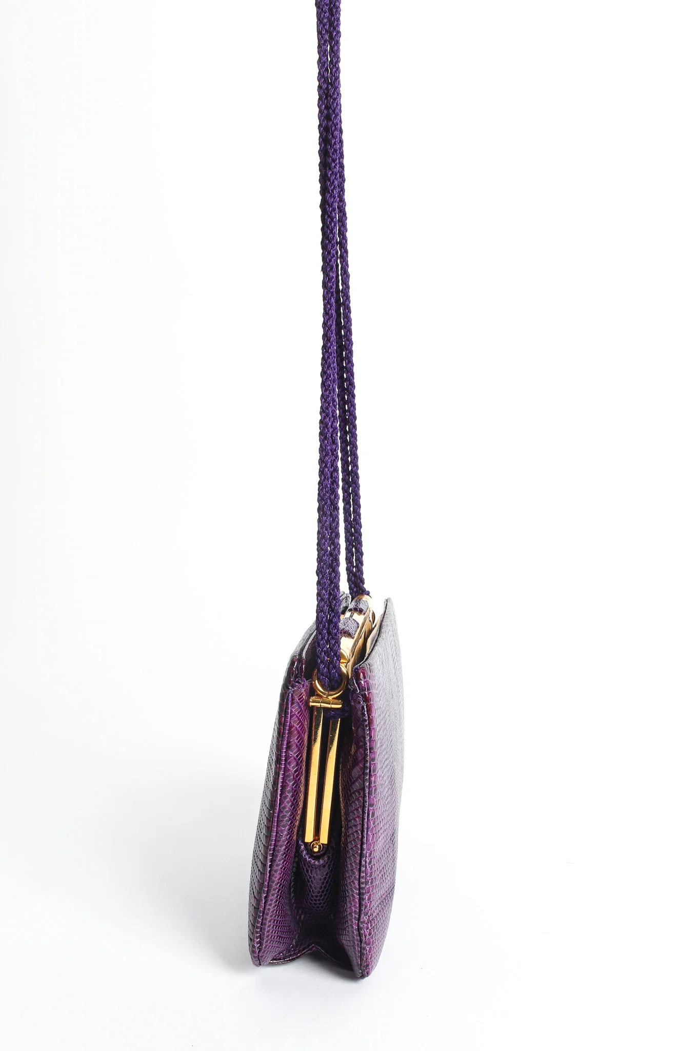 Reptile Leather Mini Clutch Bag - Image 6