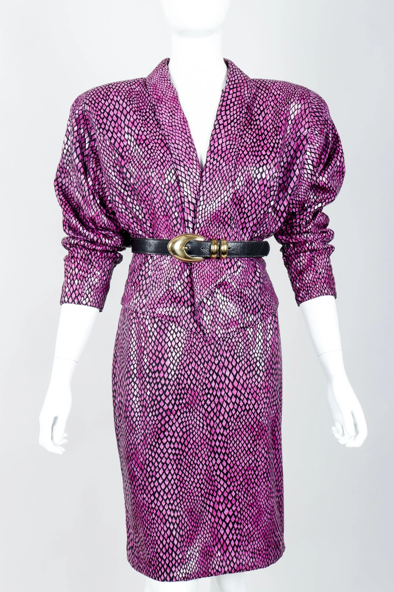 Reptilian Jacket & Skirt Set