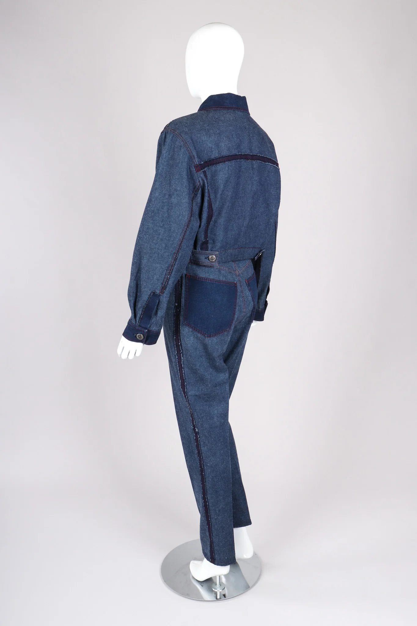 Reverse Denim Jacket & Pant Set - Image 5