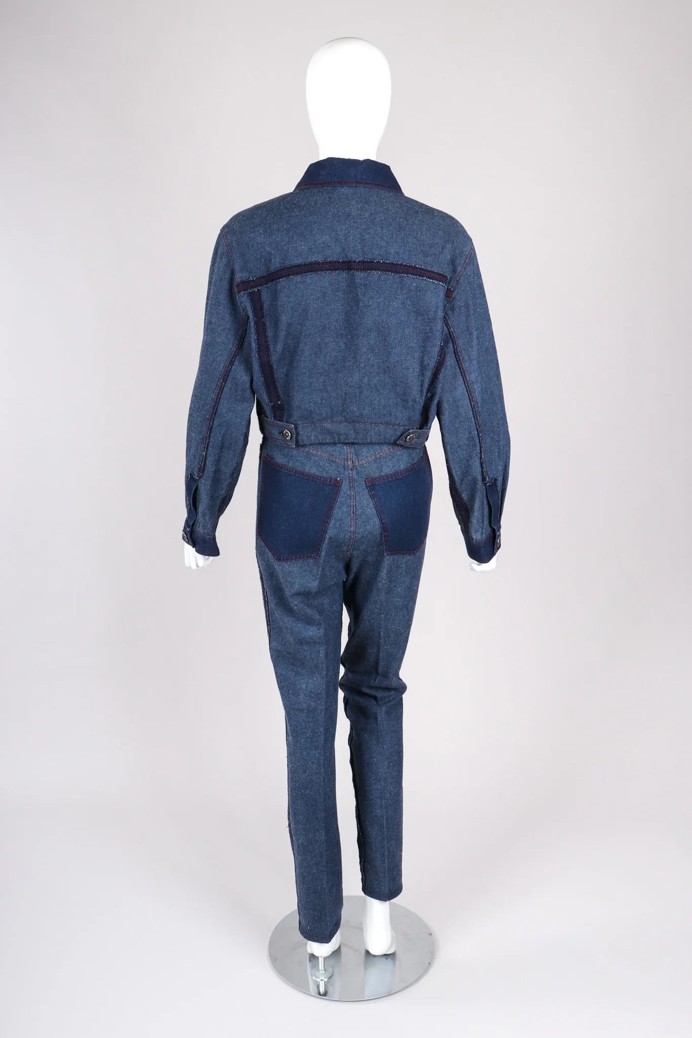 Reverse Denim Jacket & Pant Set - Image 6