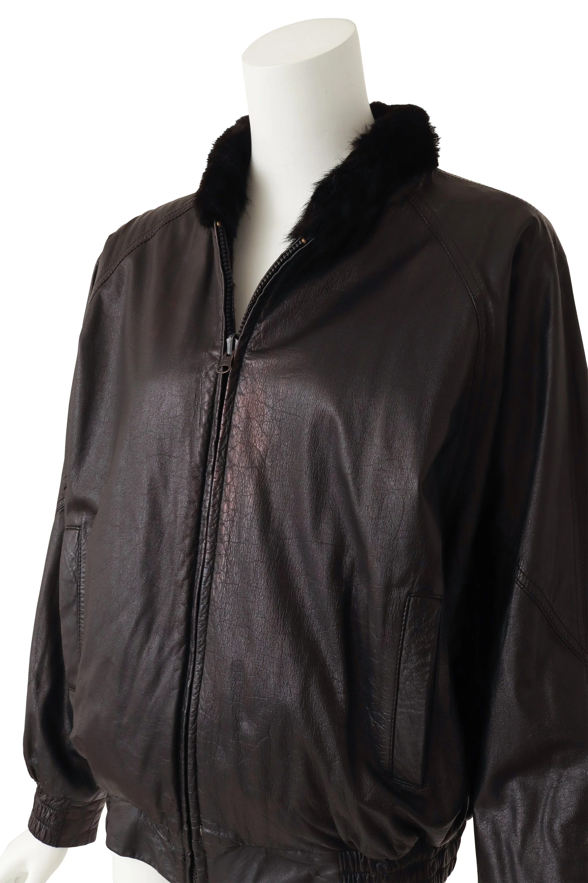 Reversible Fur & Leather Jacket - Image 6