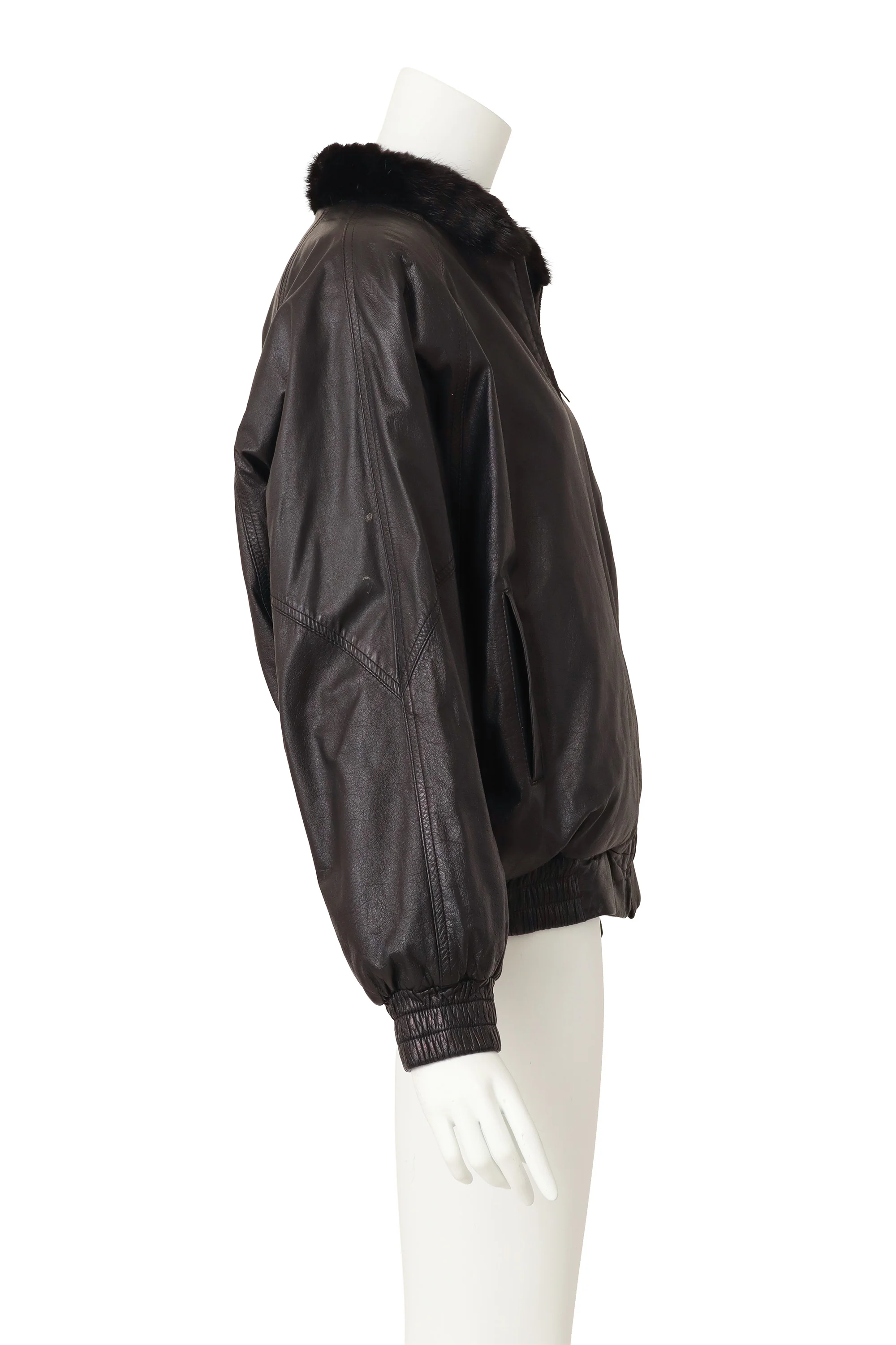 Reversible Fur & Leather Jacket - Image 7