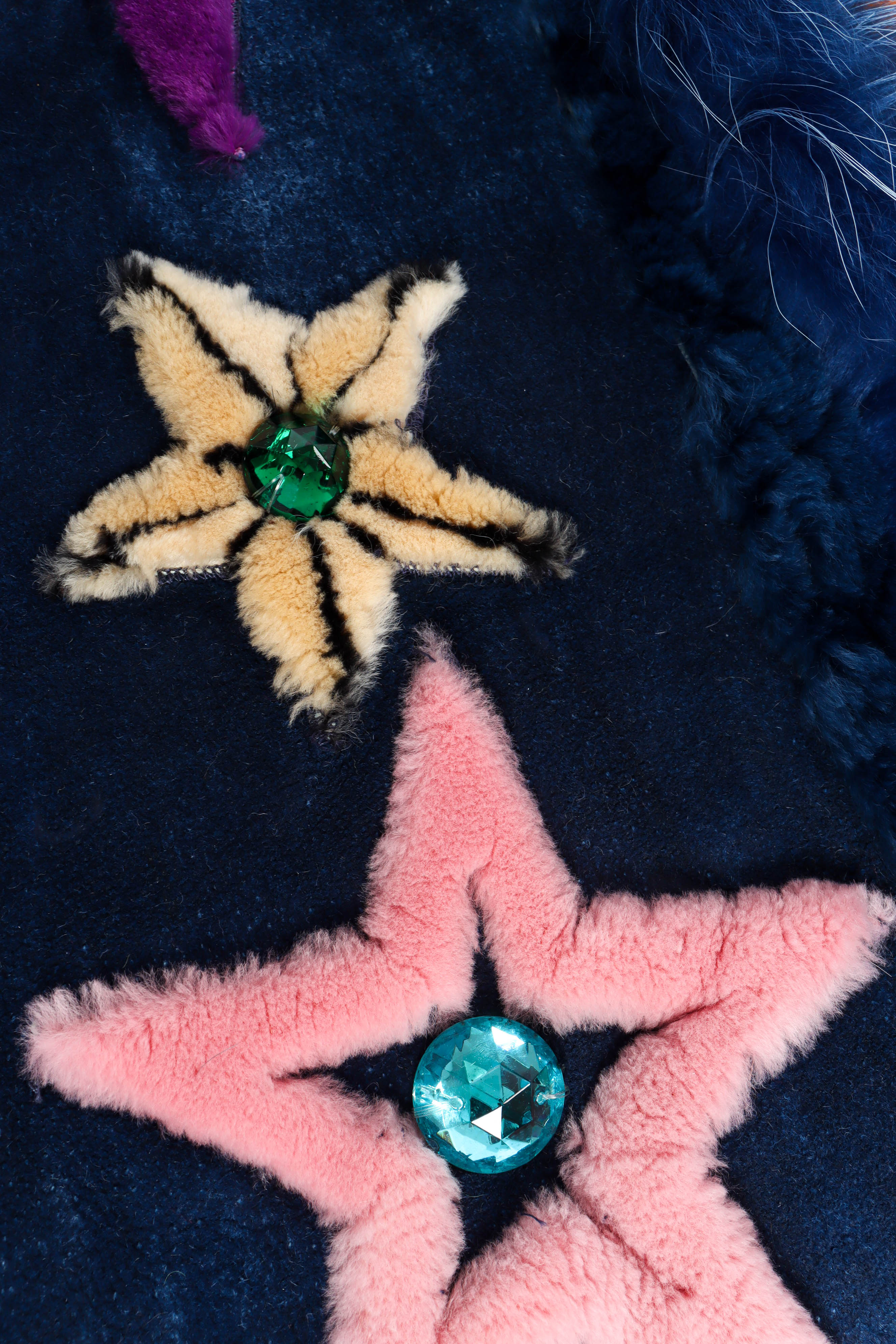 Star Motif Reversible Leather Fur Coat - Image 16