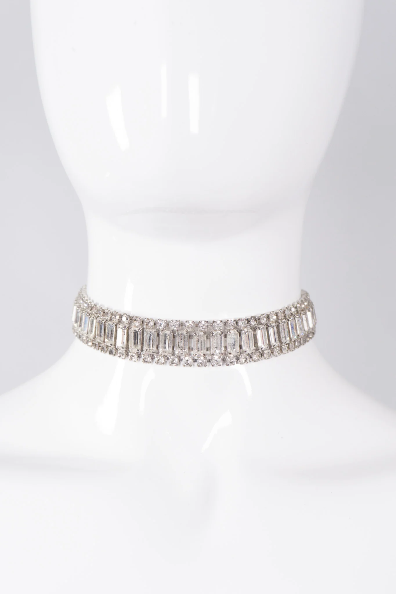 Rhinestone Baguette Choker