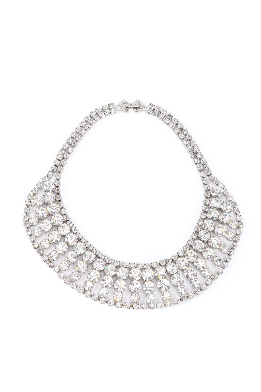 Rhinestone Bib Collar Necklace I