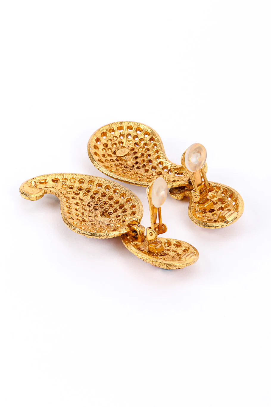 Rhinestone Boteh Drop Earrings - Image 6