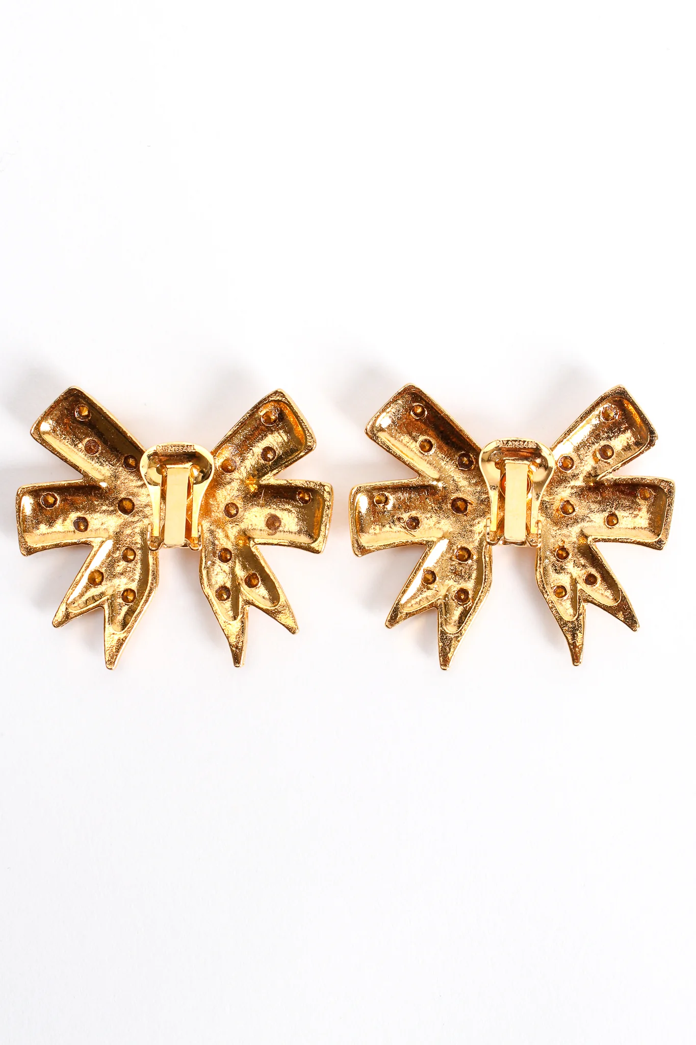 Rhinestone Bow Earrings - Image 10