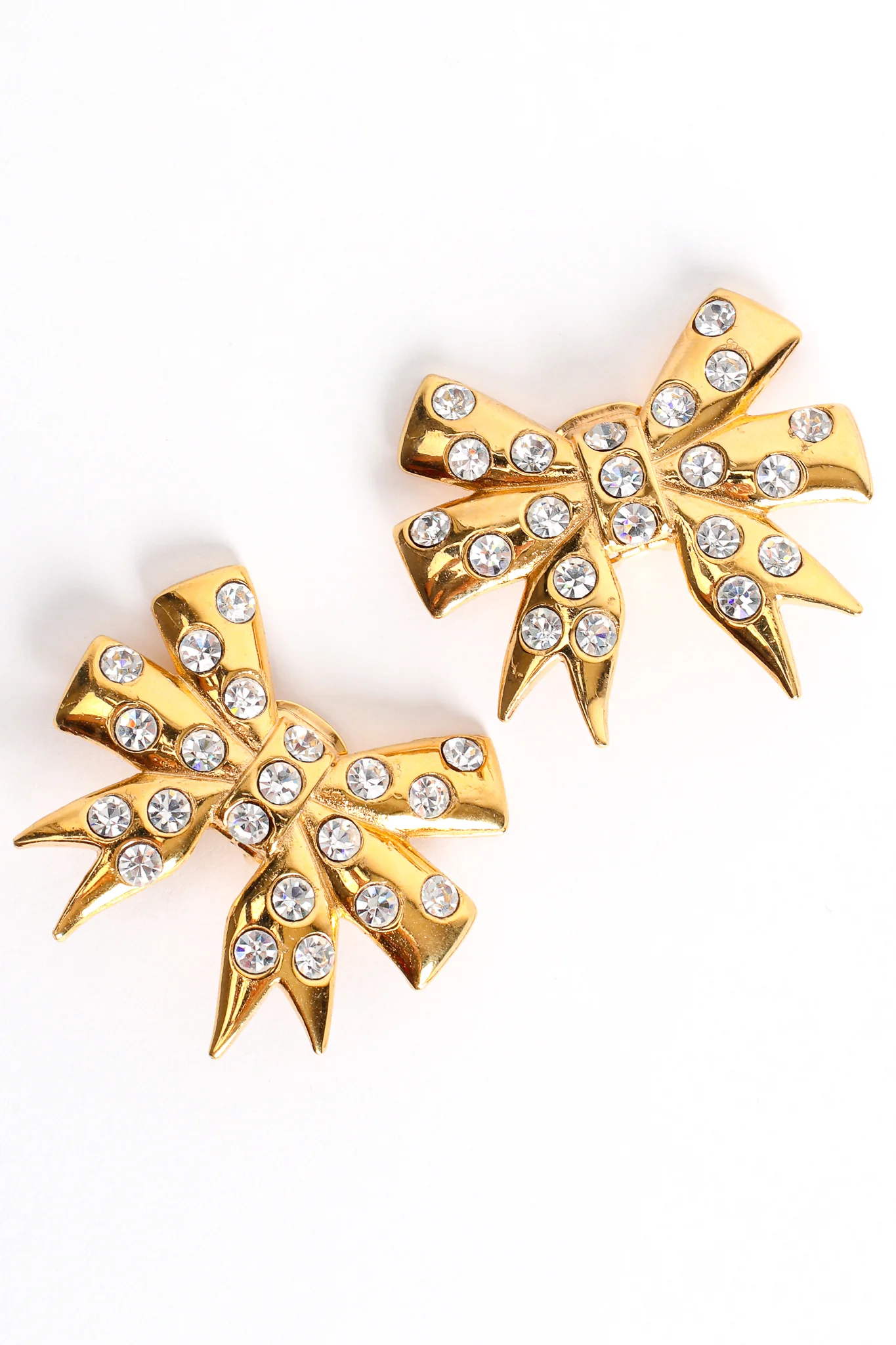 Rhinestone Bow Earrings - Image 4