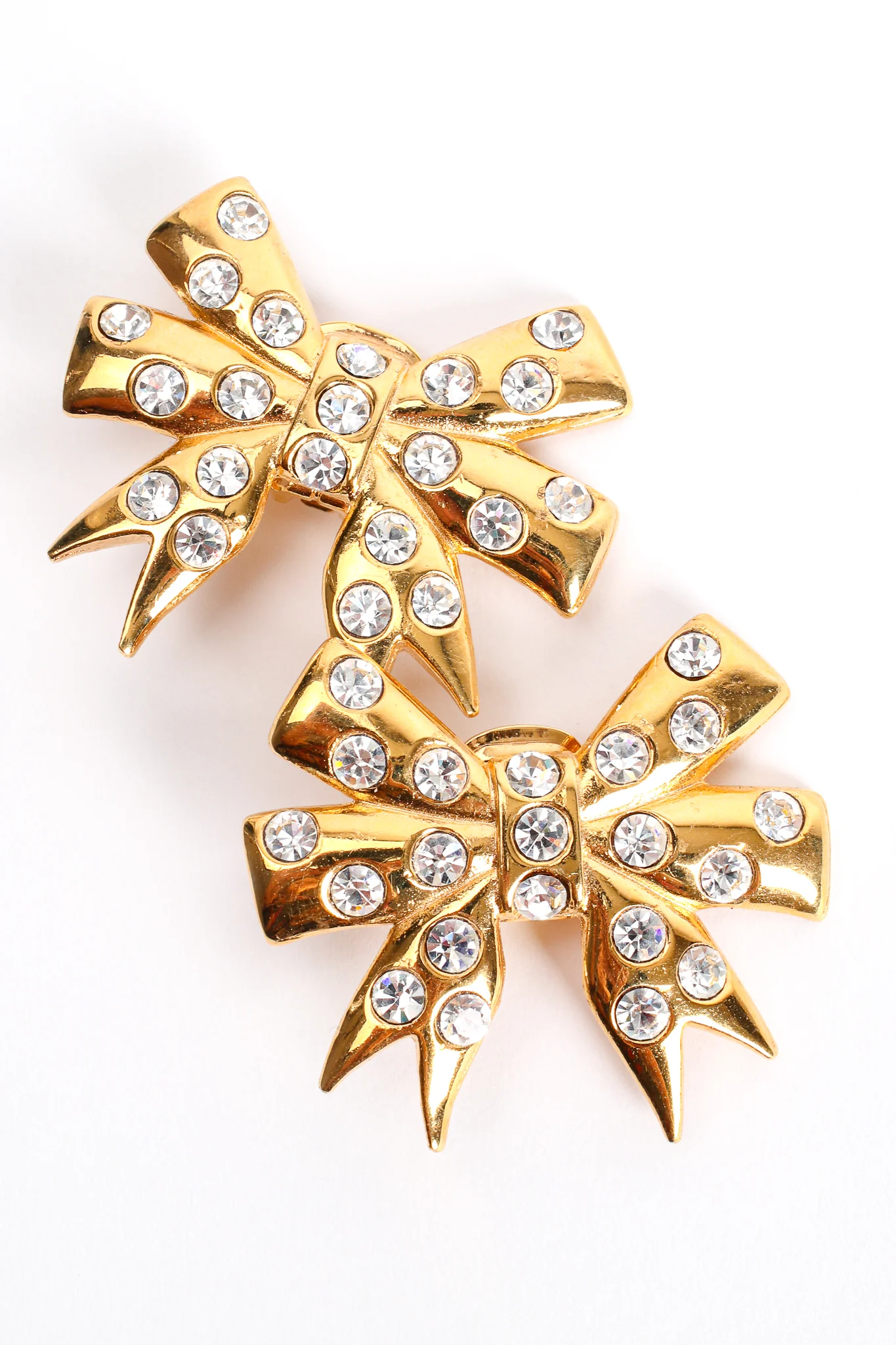 Rhinestone Bow Earrings - Image 6