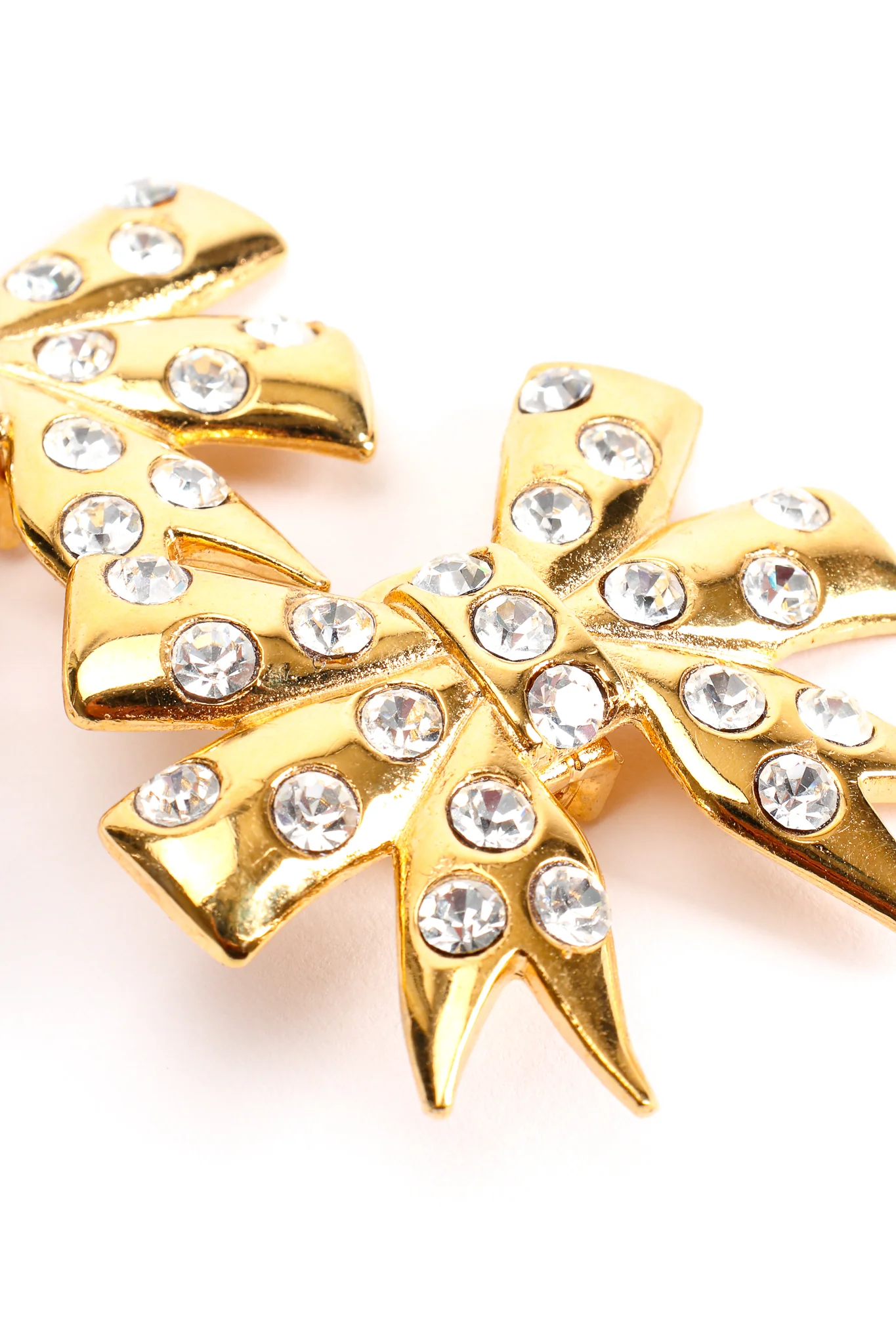 Rhinestone Bow Earrings - Image 8