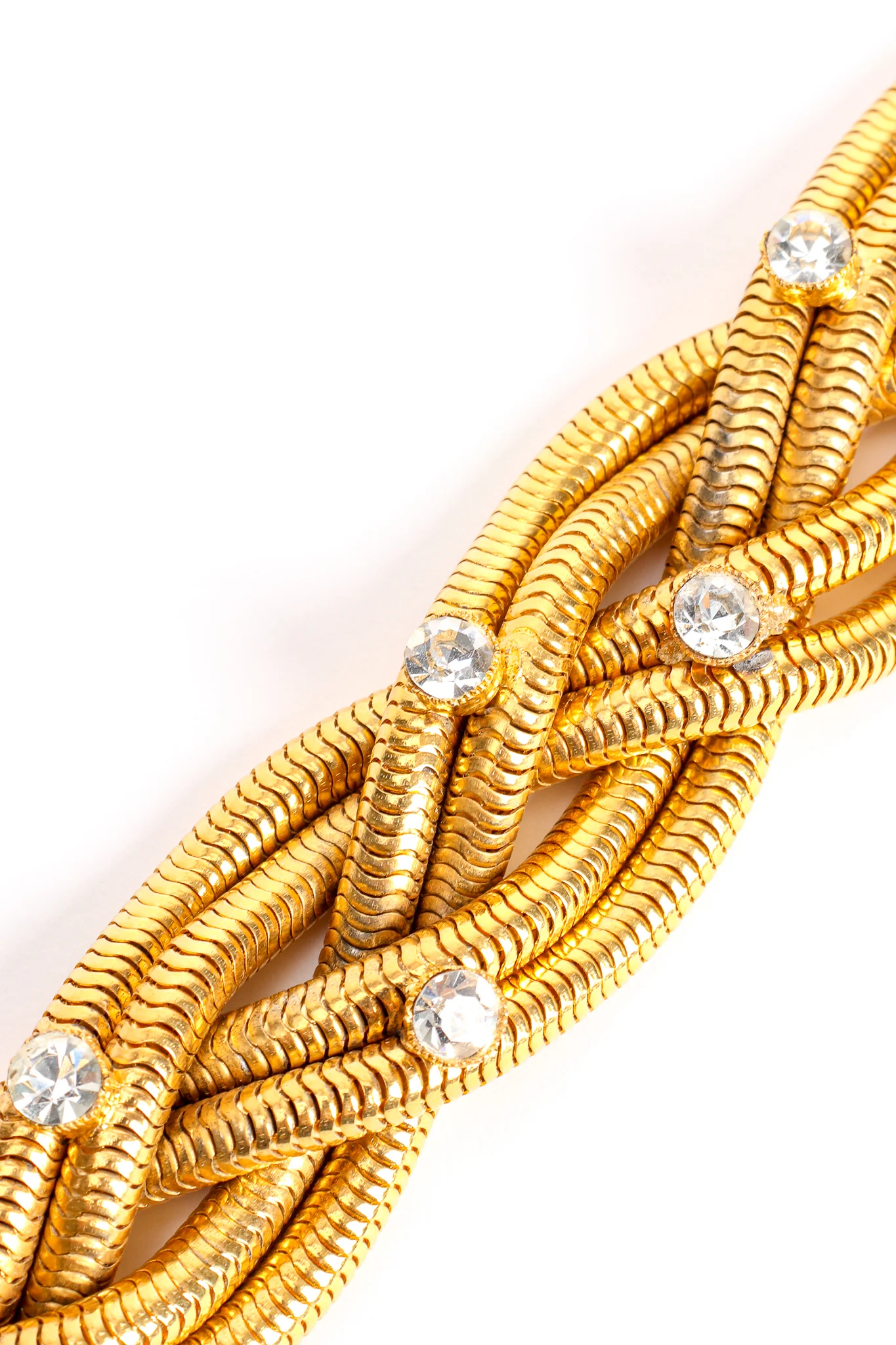 Rhinestone Braid Choker Collar - Image 6