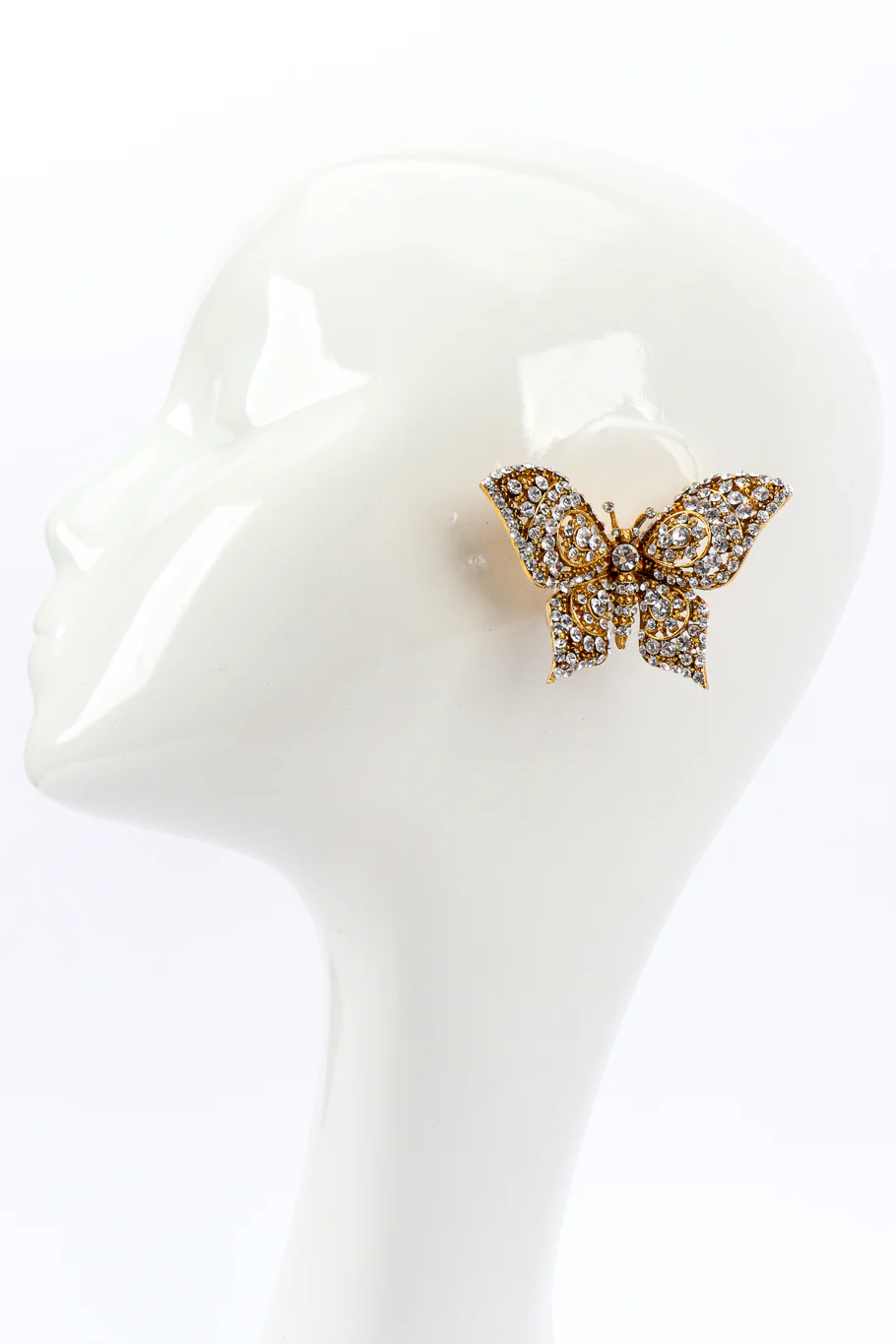 Rhinestone Butterfly Earrings - Image 2